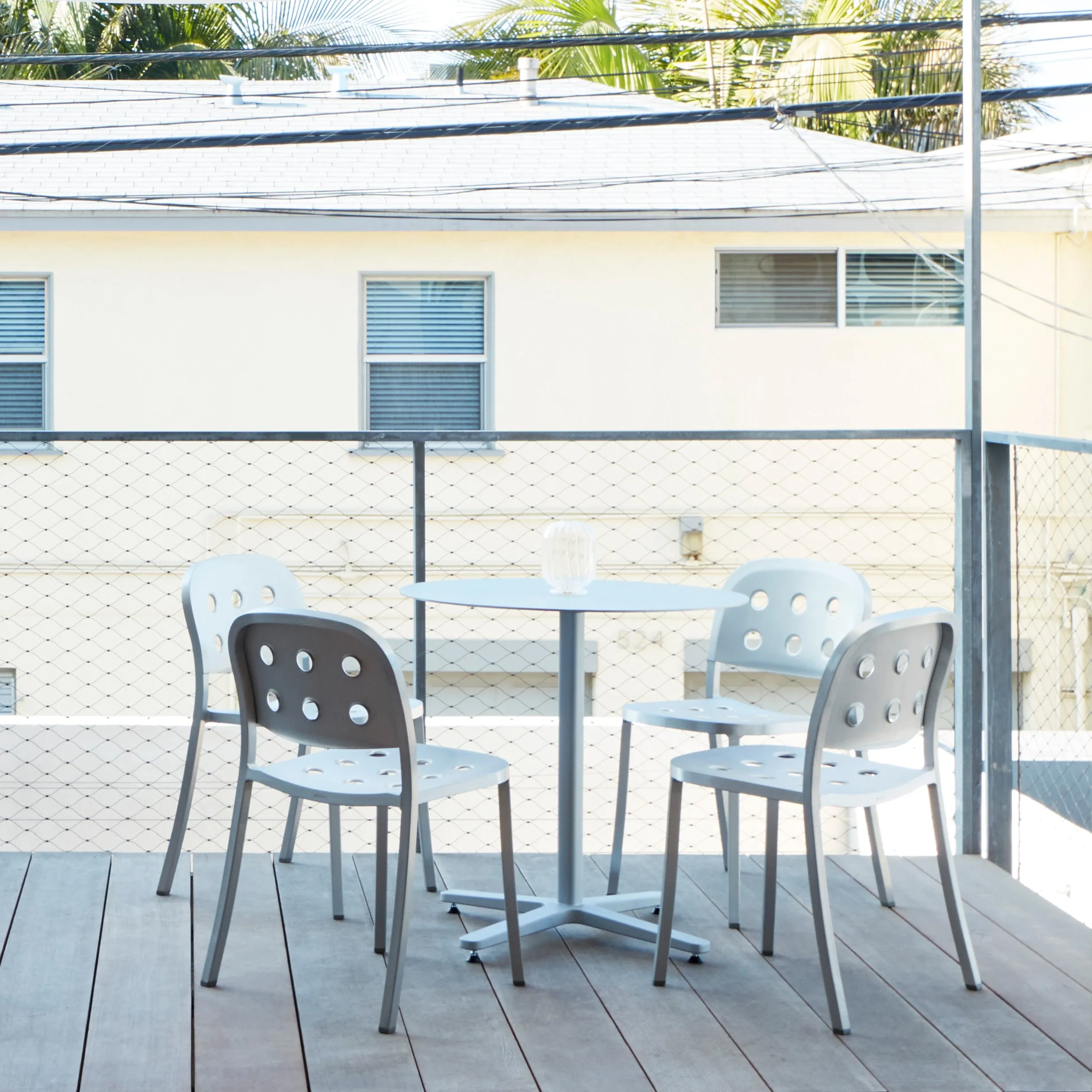 1 Inch Aluminum Stacking Chair