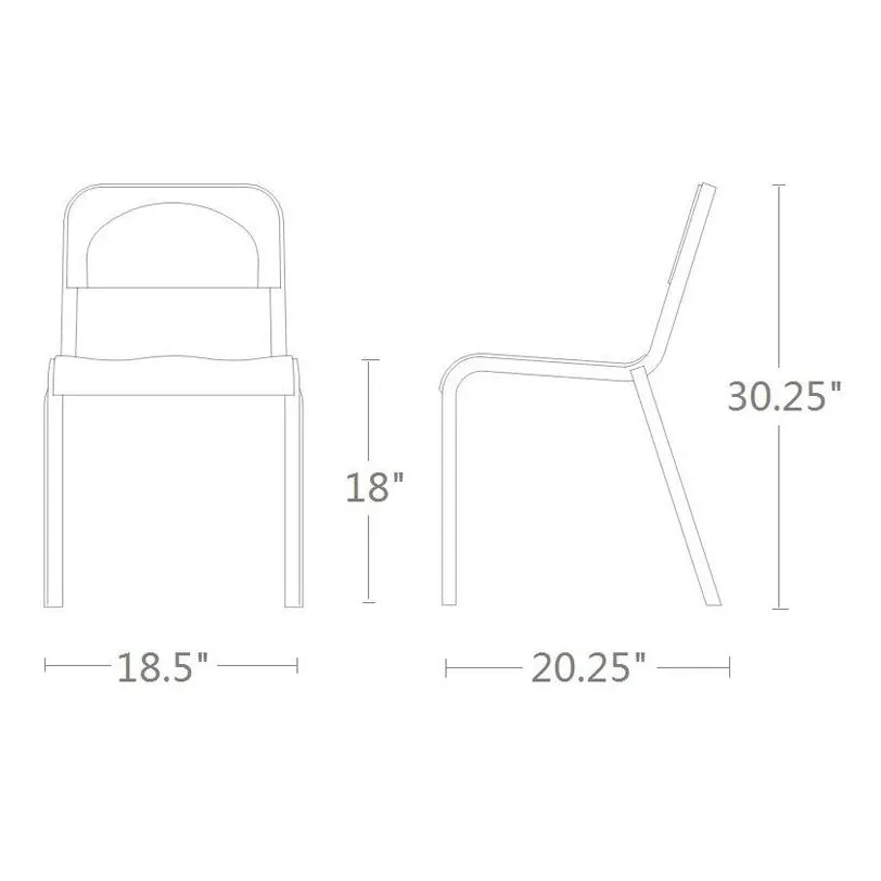 1951 Stacking Chair - Metal