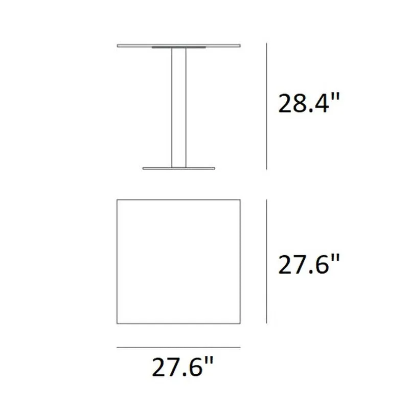 Abstrakt Mona Square Table