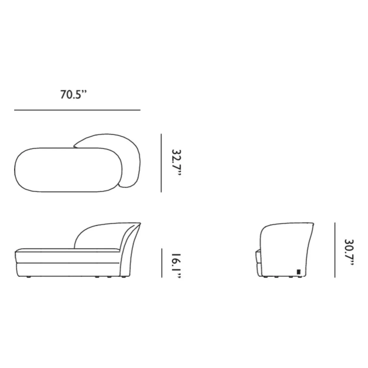Aldora Chaise Longue