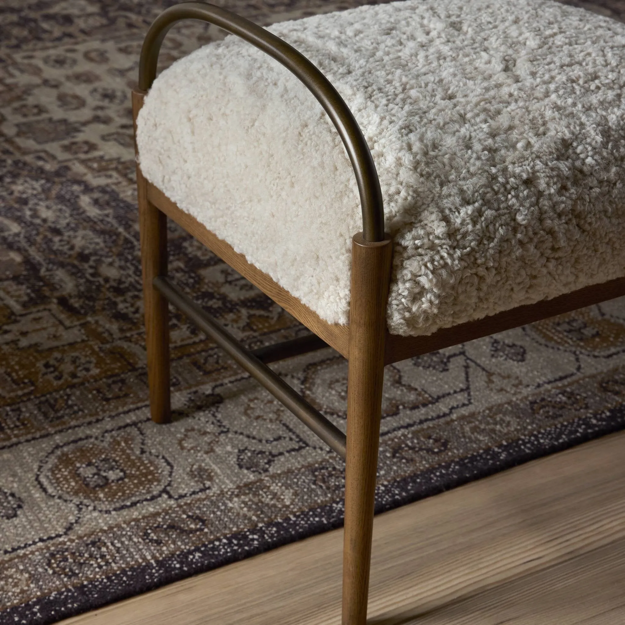 Amber Lewis x Four Hands Demi Accent Stool
