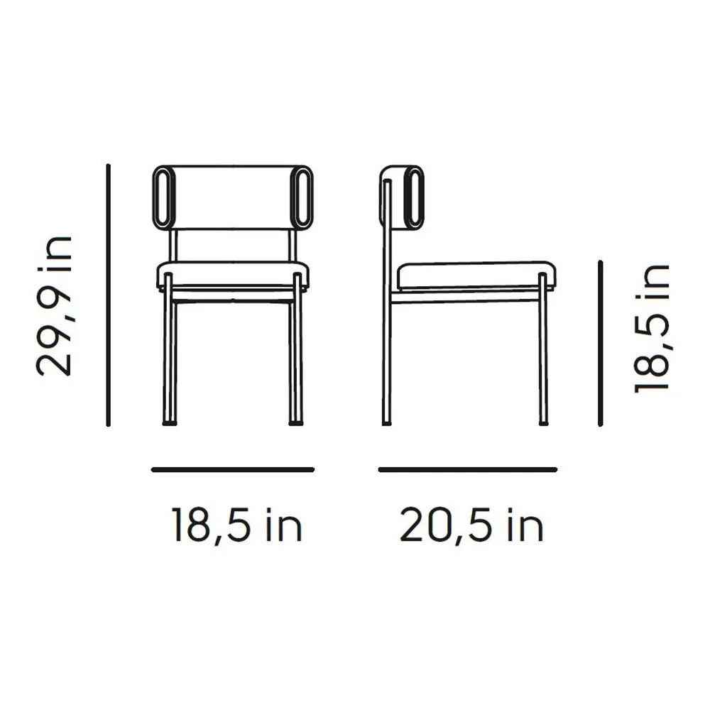 Amelie S M TS Dining Chair