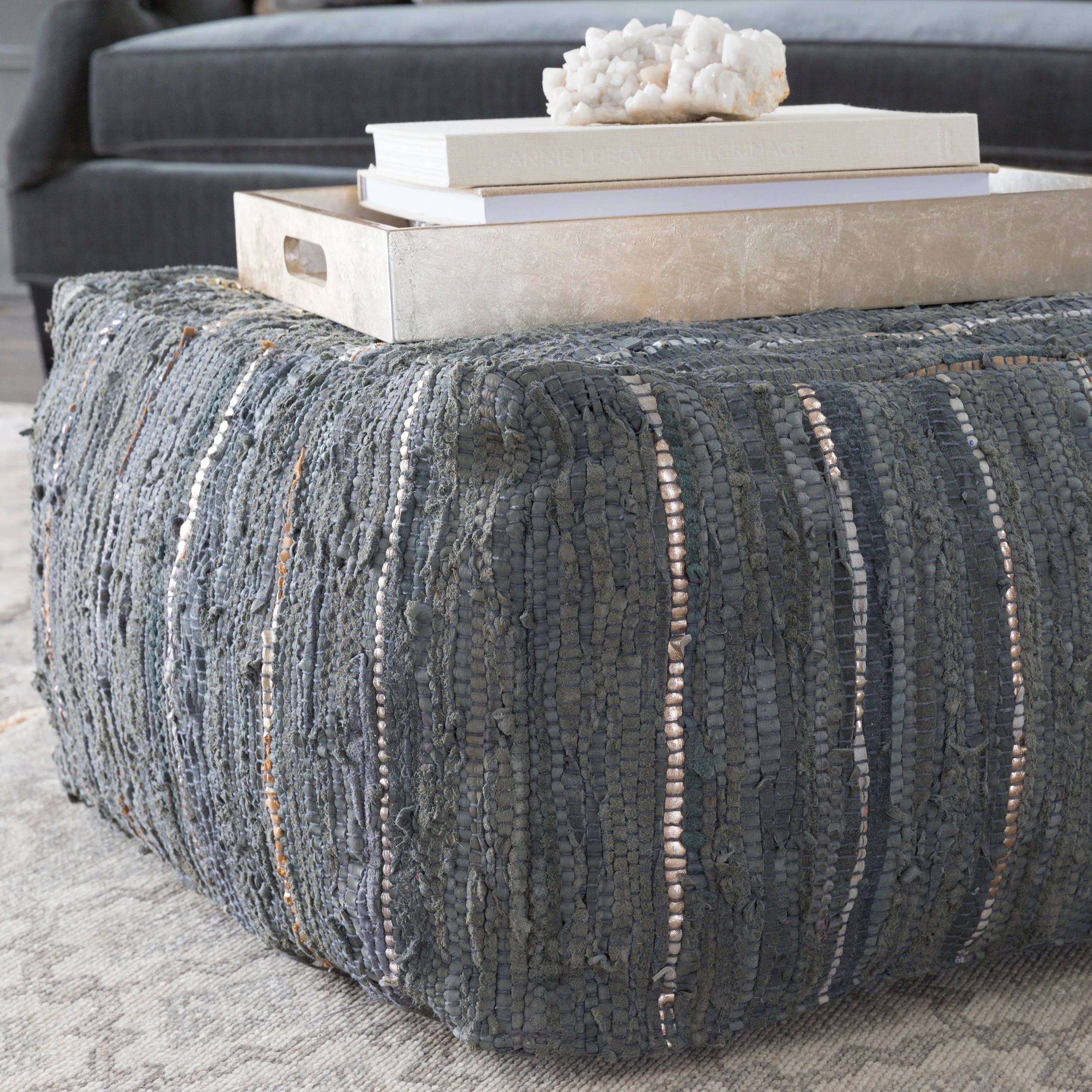 Anthracite Pouf