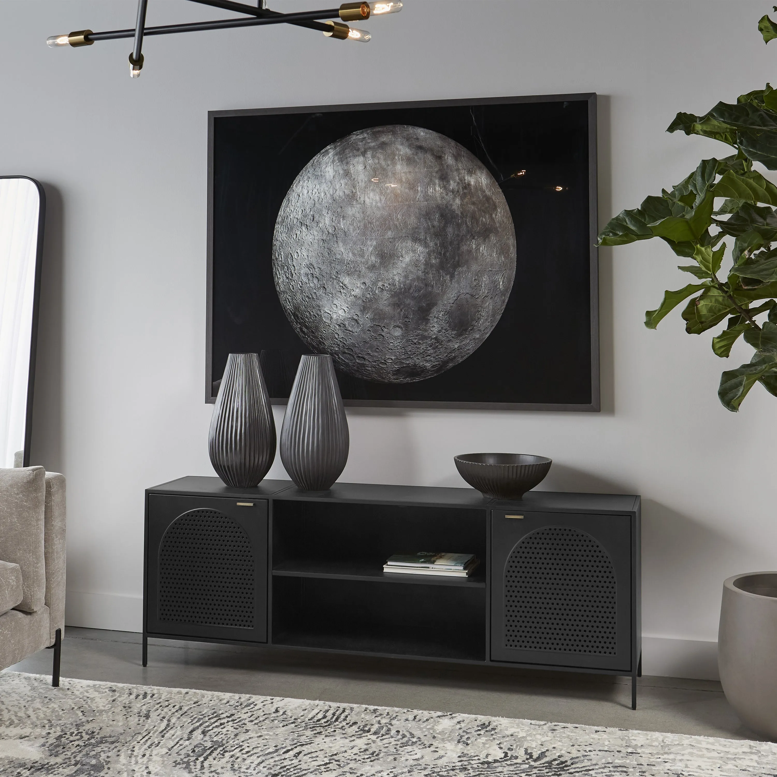 Aziza Media Console And Cabinet
