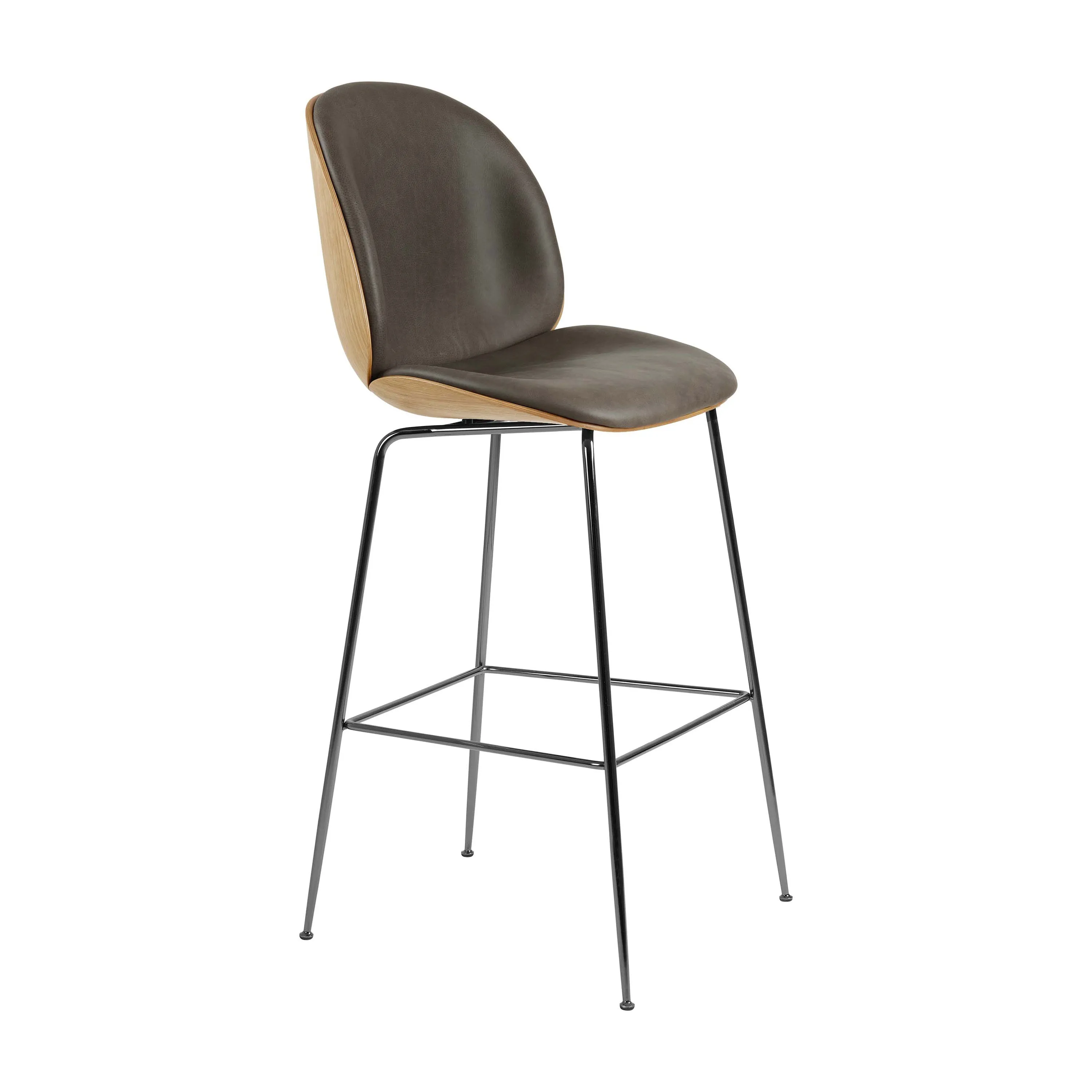 Beetle 3D Veneer Front Upholstered Stool