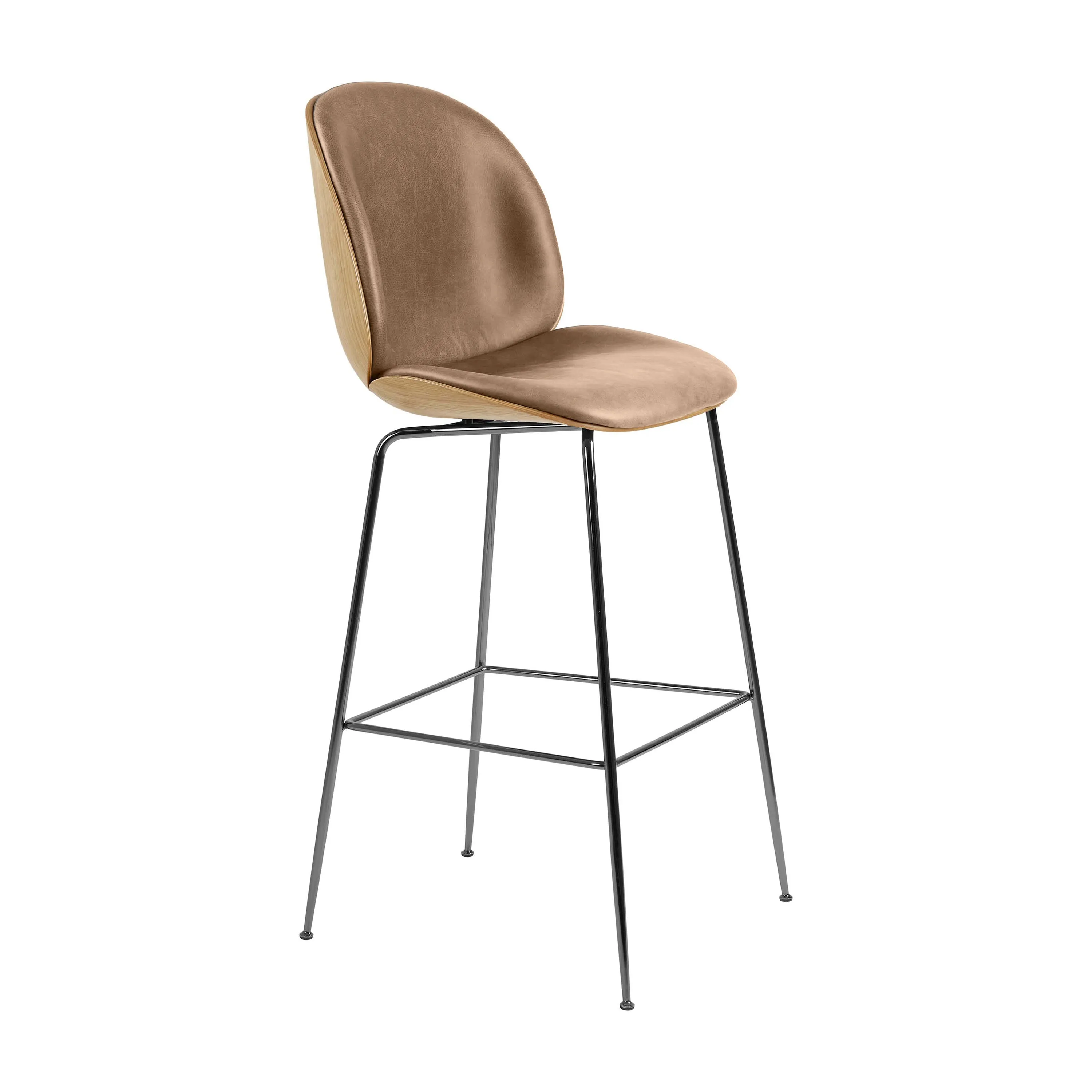 Beetle 3D Veneer Front Upholstered Stool