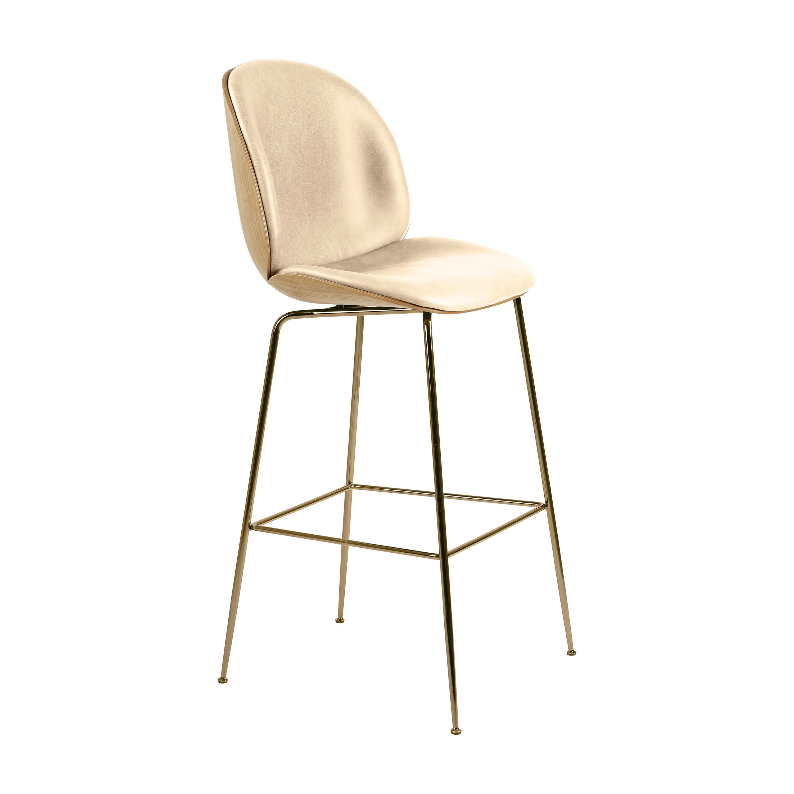 Beetle 3D Veneer Front Upholstered Stool