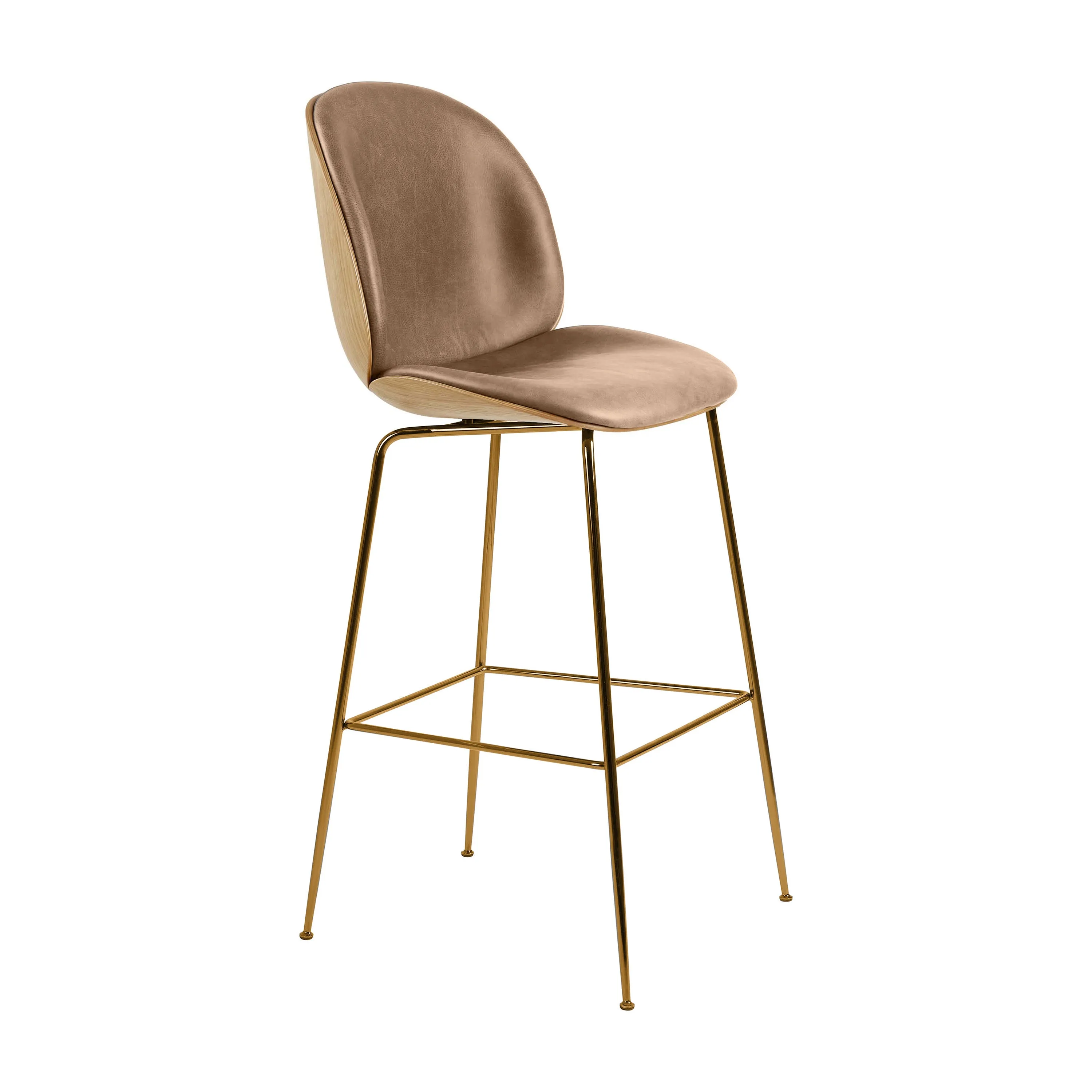 Beetle 3D Veneer Front Upholstered Stool