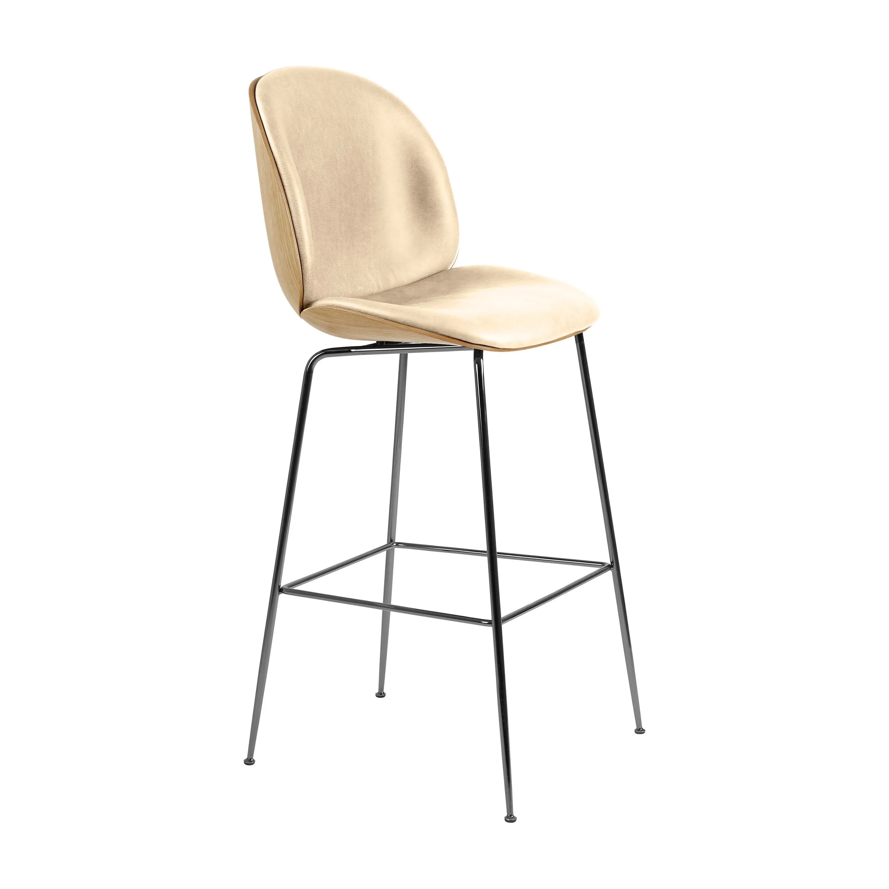 Beetle 3D Veneer Front Upholstered Stool