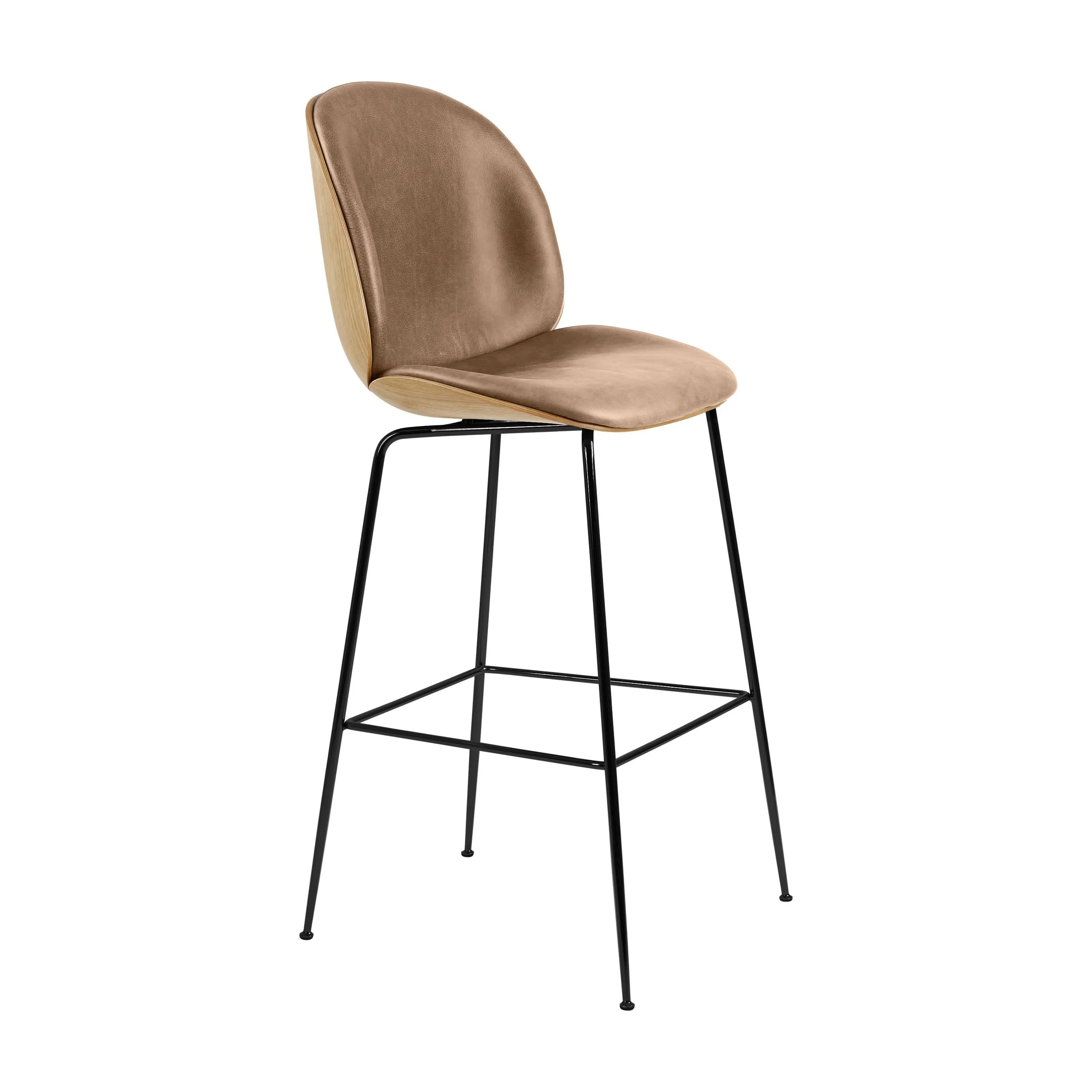 Beetle 3D Veneer Front Upholstered Stool