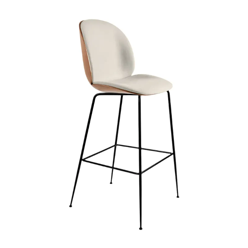 Beetle 3D Veneer Front Upholstered Stool
