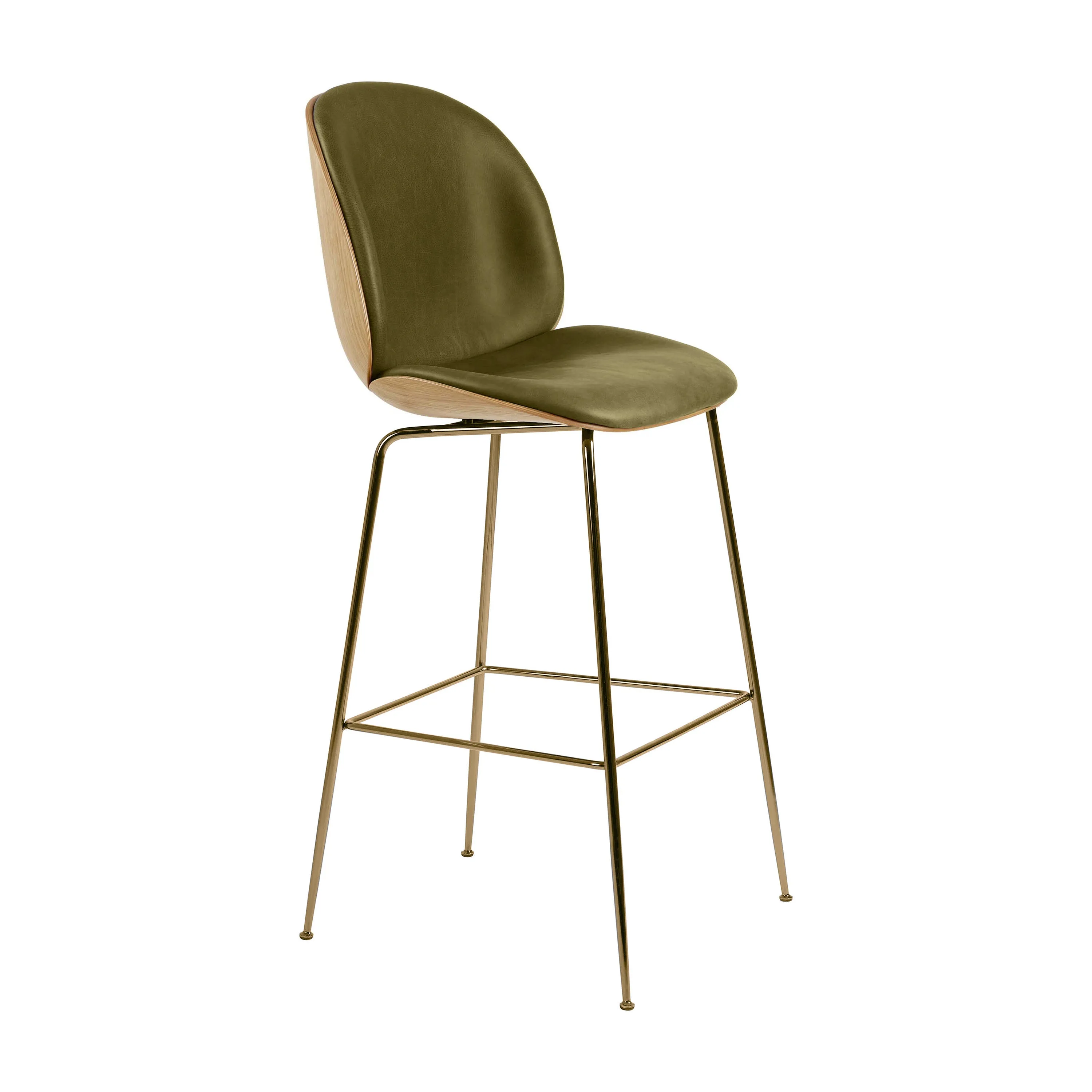 Beetle 3D Veneer Front Upholstered Stool