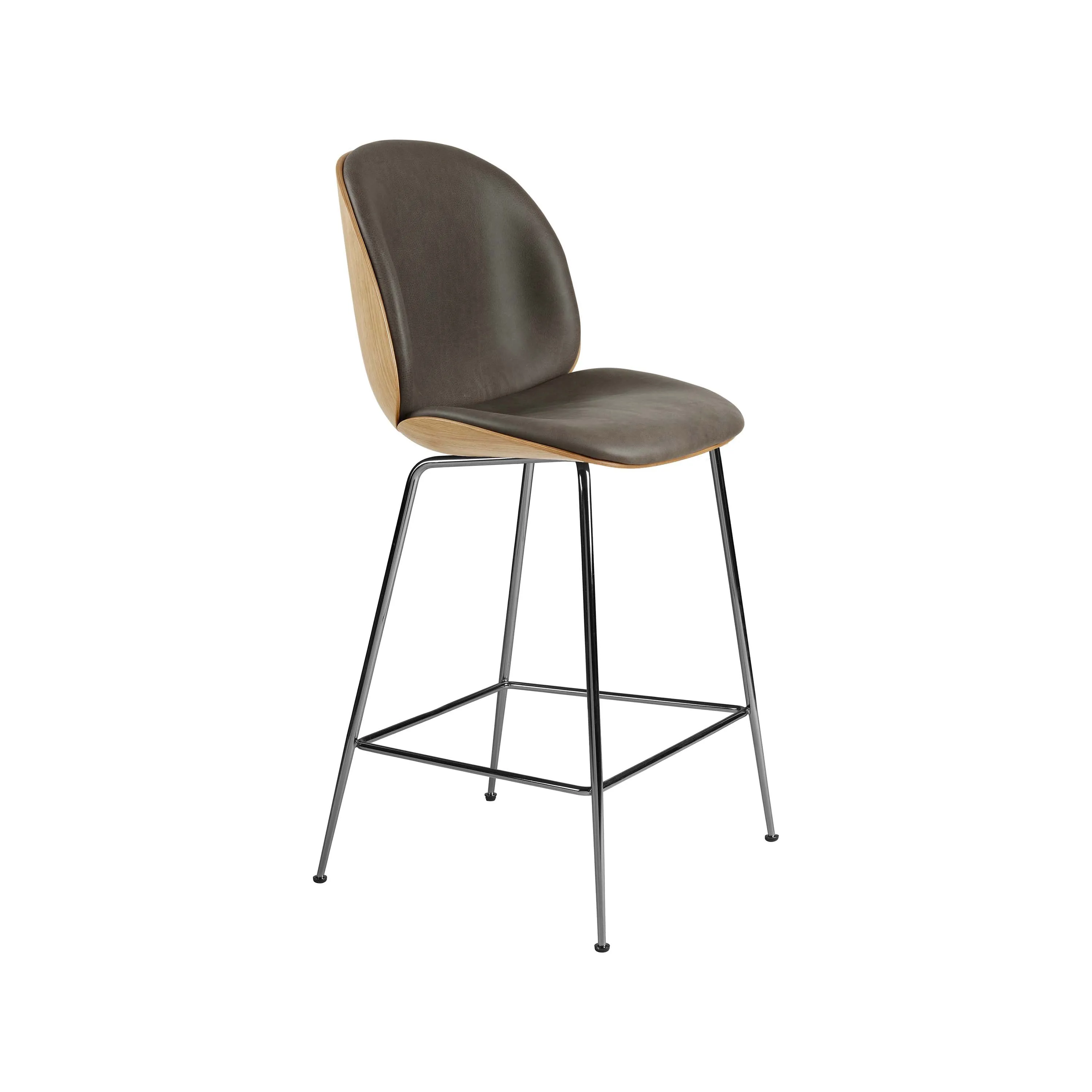 Beetle 3D Veneer Front Upholstered Stool