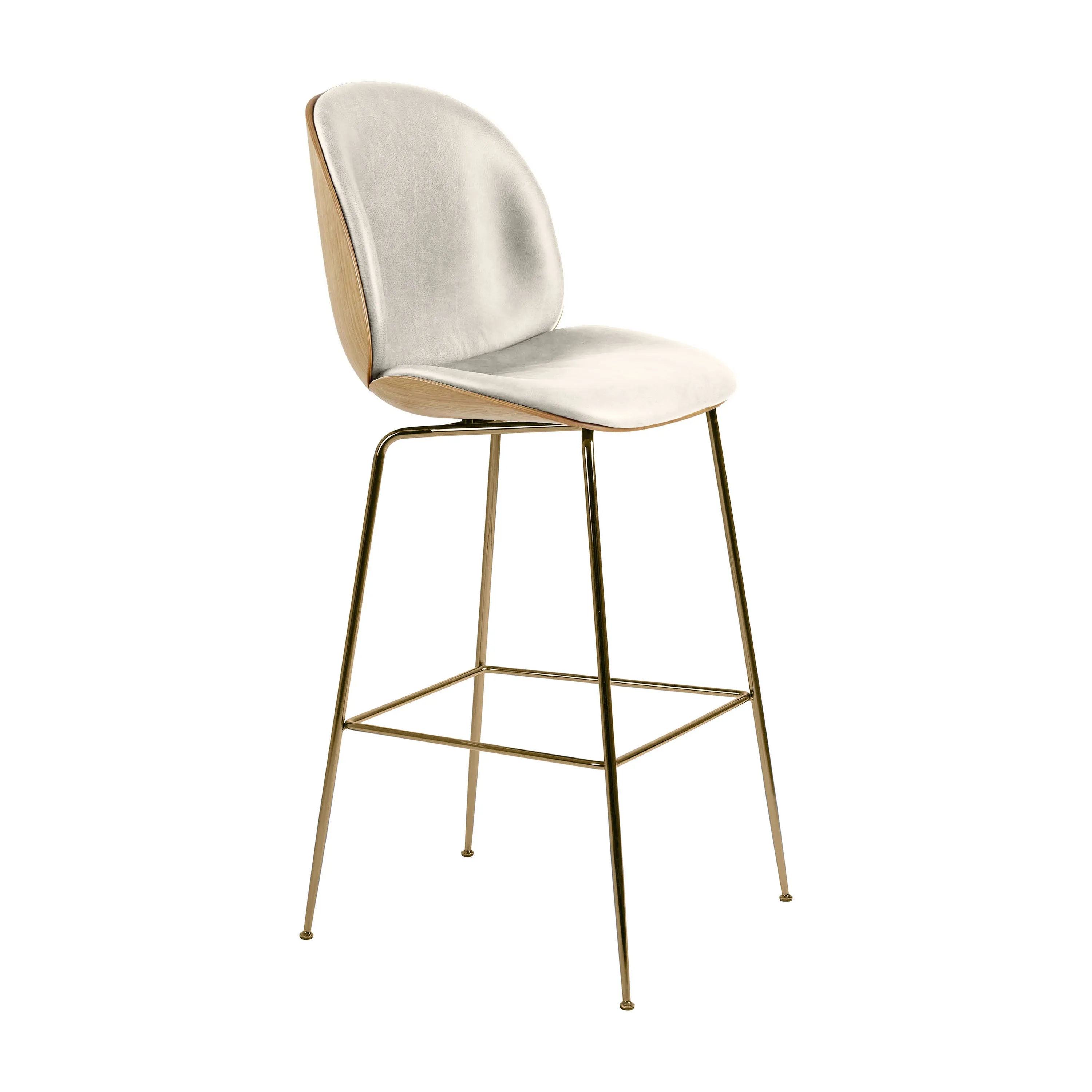Beetle 3D Veneer Front Upholstered Stool