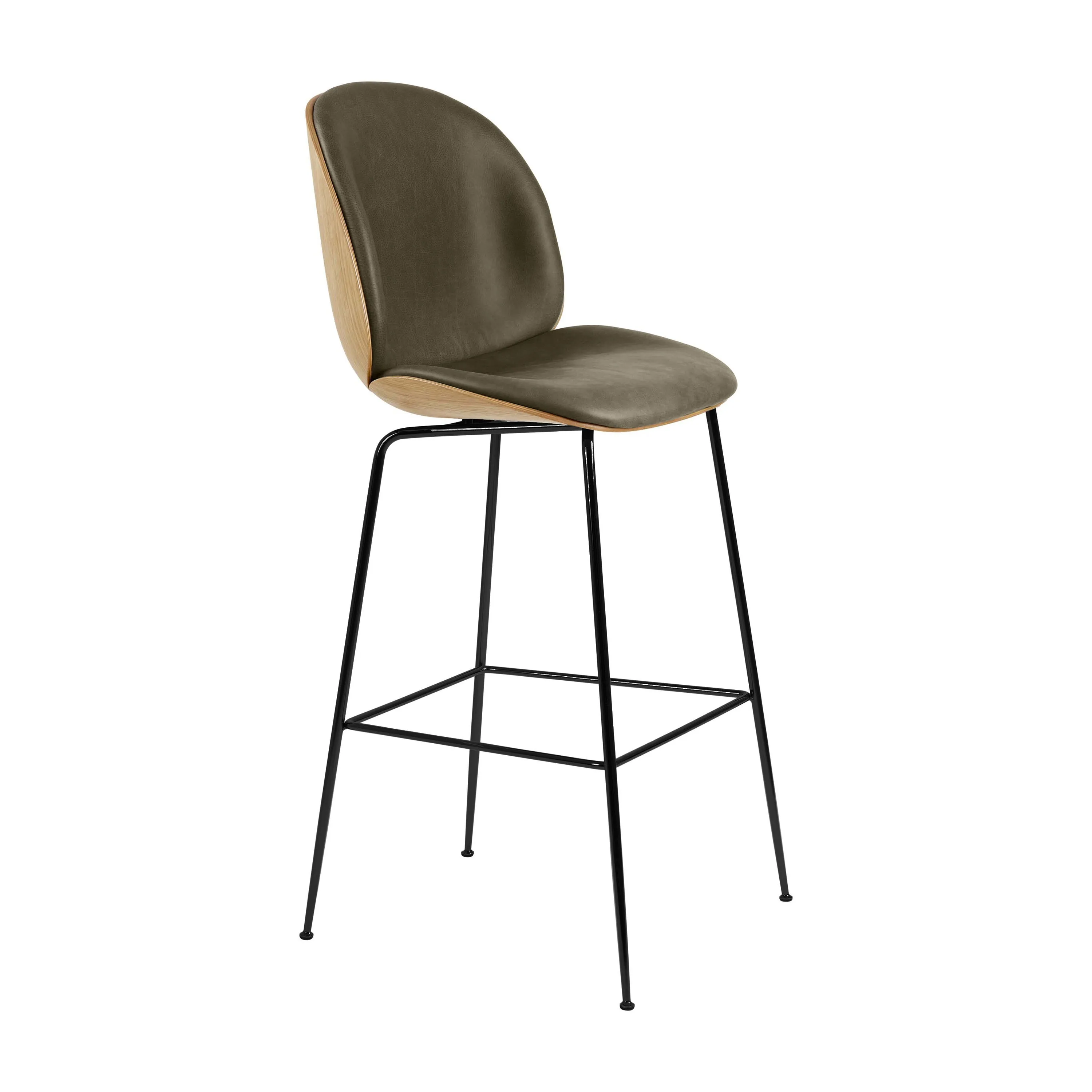 Beetle 3D Veneer Front Upholstered Stool