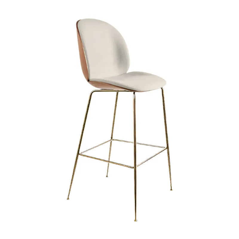 Beetle 3D Veneer Front Upholstered Stool