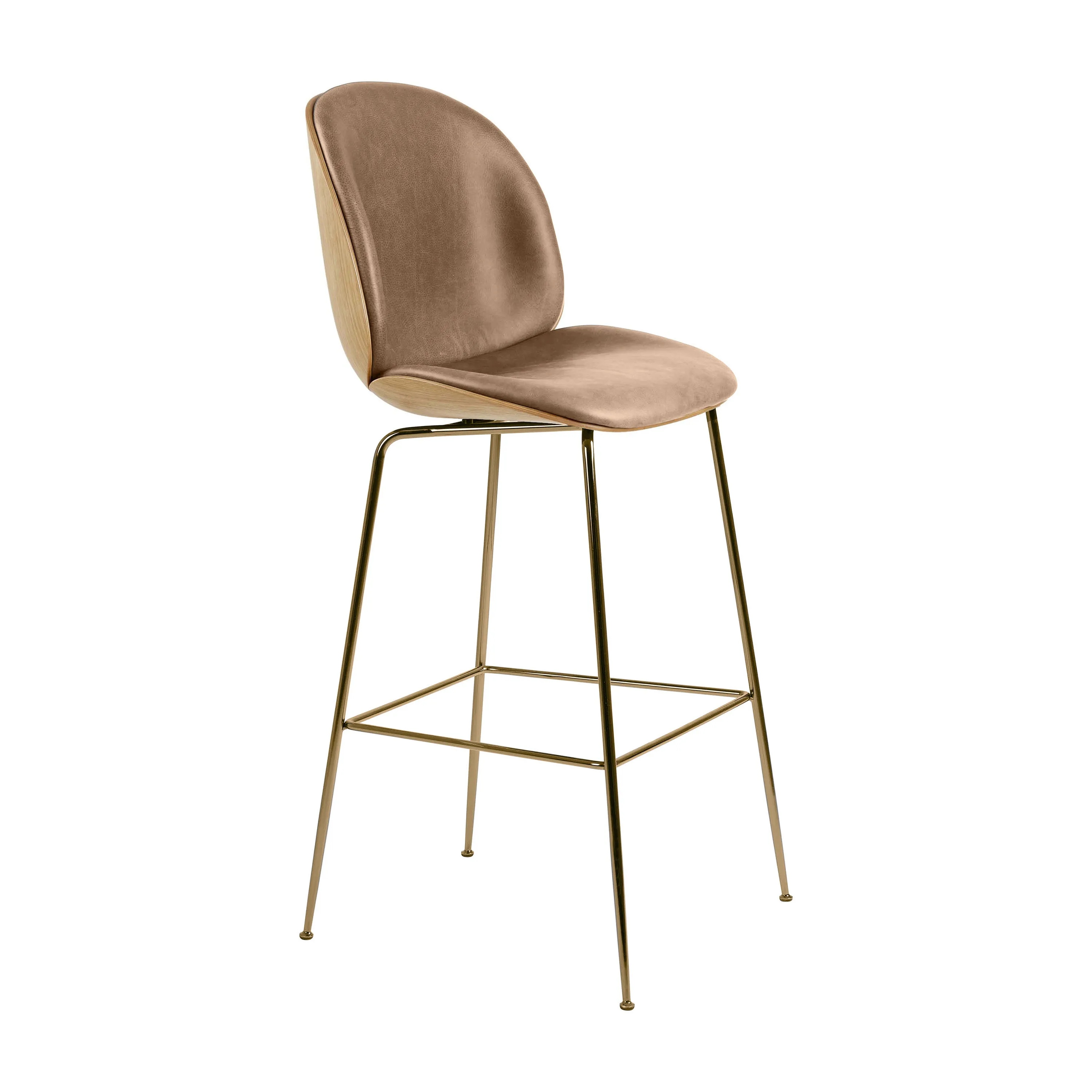 Beetle 3D Veneer Front Upholstered Stool