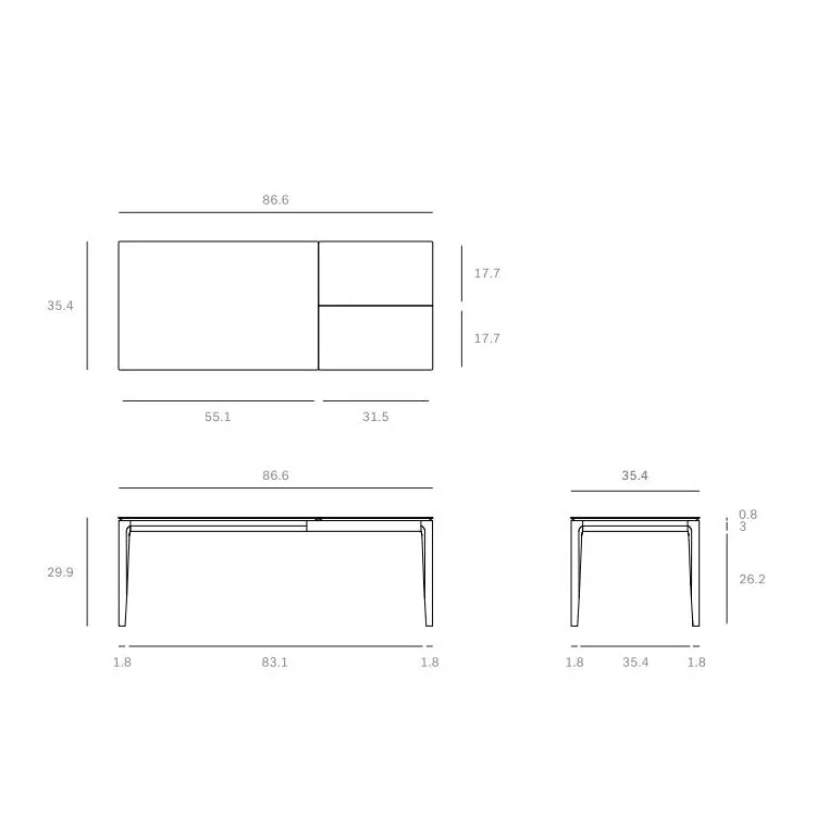 Bok Extendable Dining Table