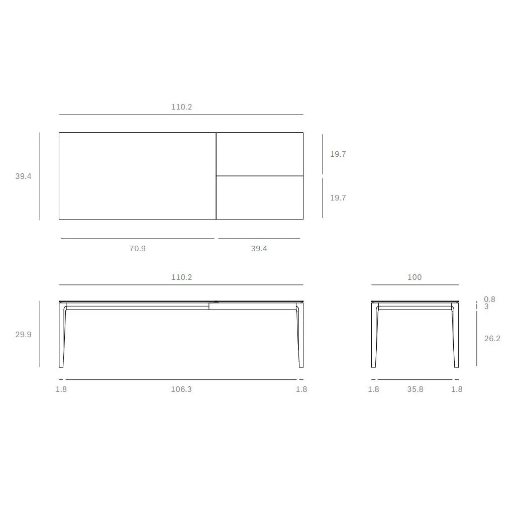 Bok Extendable Dining Table