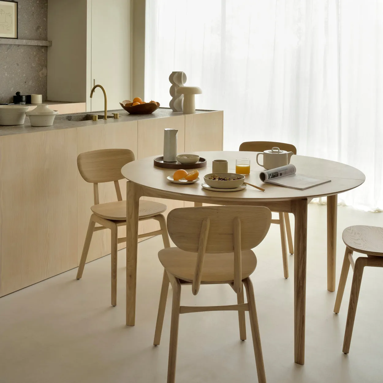 Bok Round Extendable Dining Table