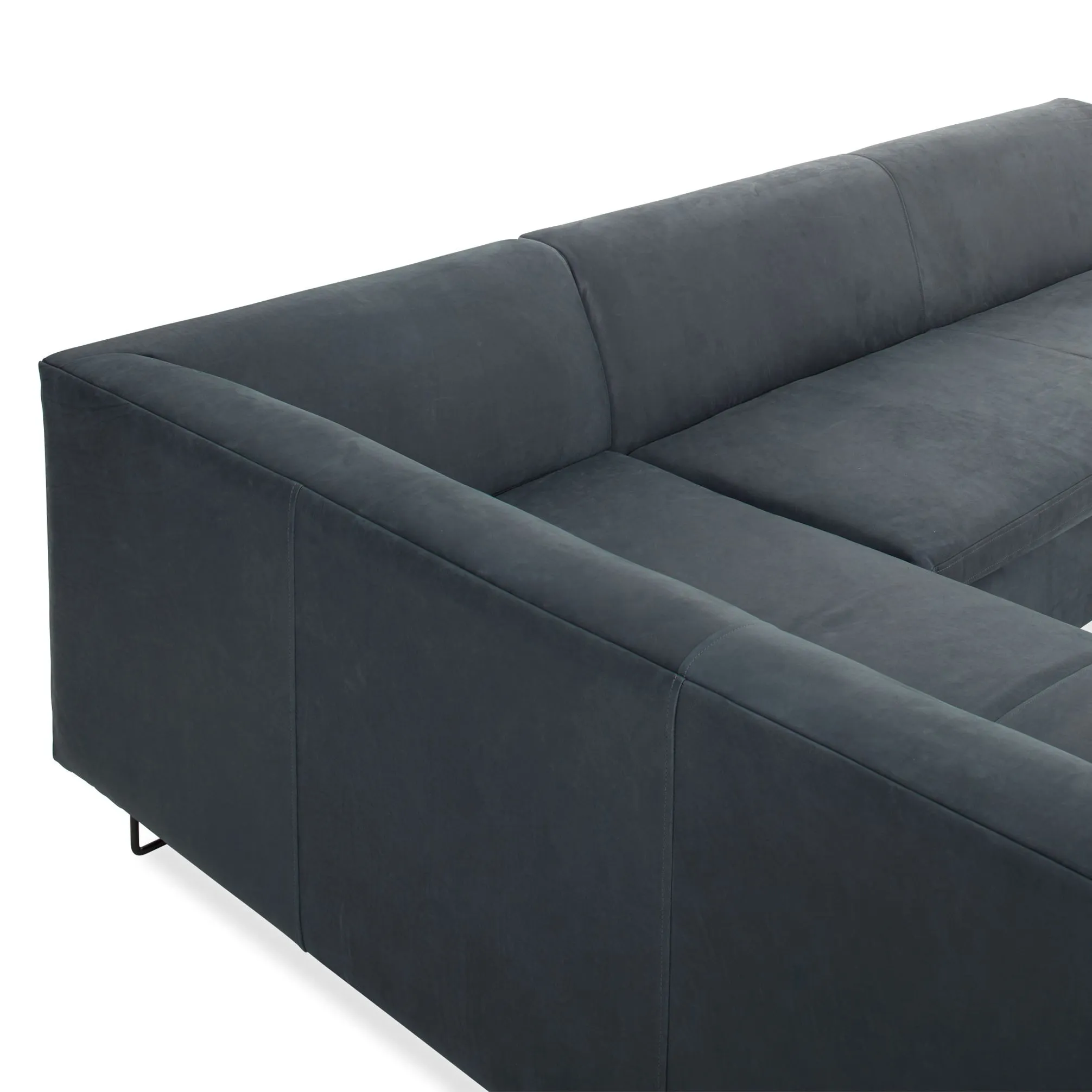 Bonnie and Clyde Leather Sectional Sofa