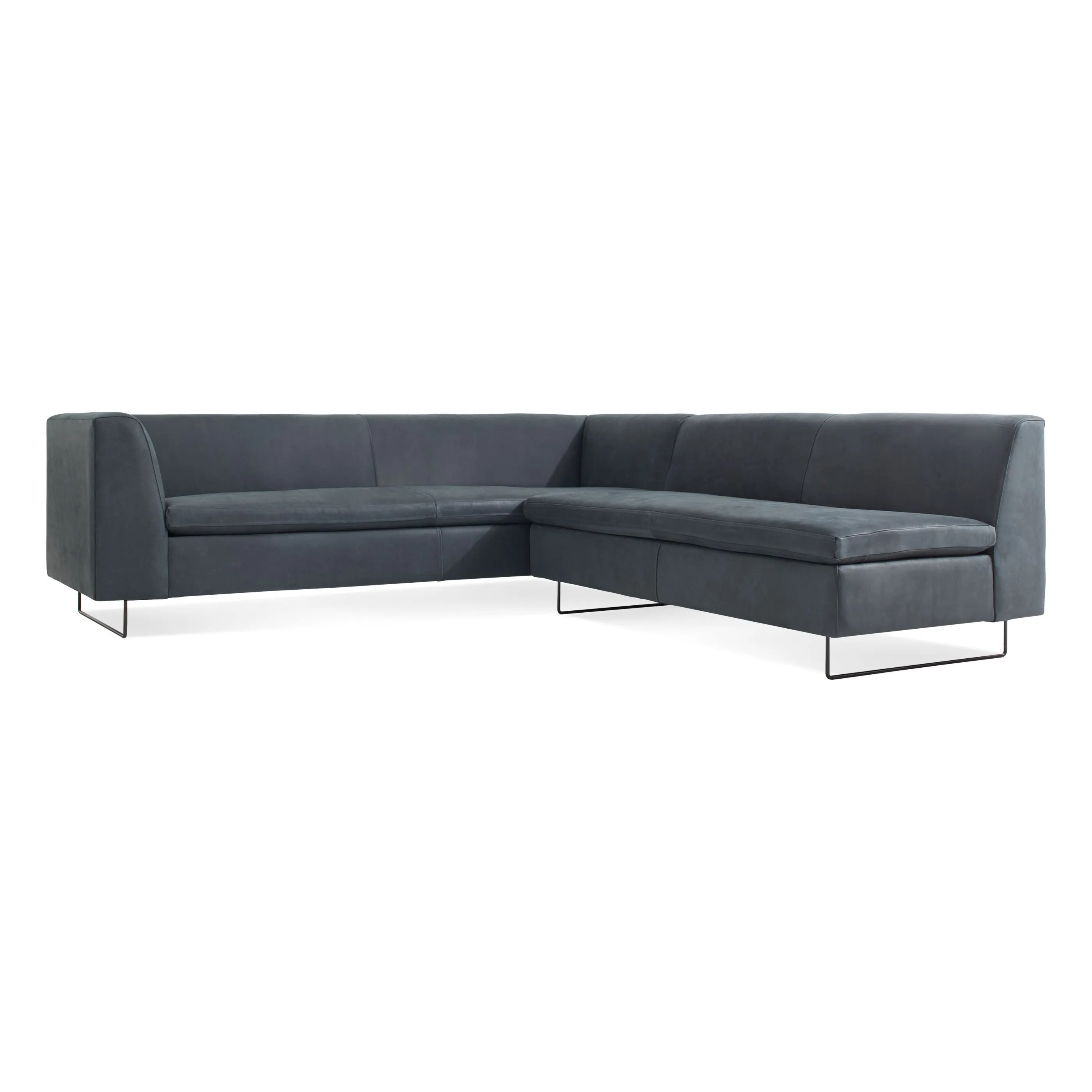 Bonnie and Clyde Leather Sectional Sofa