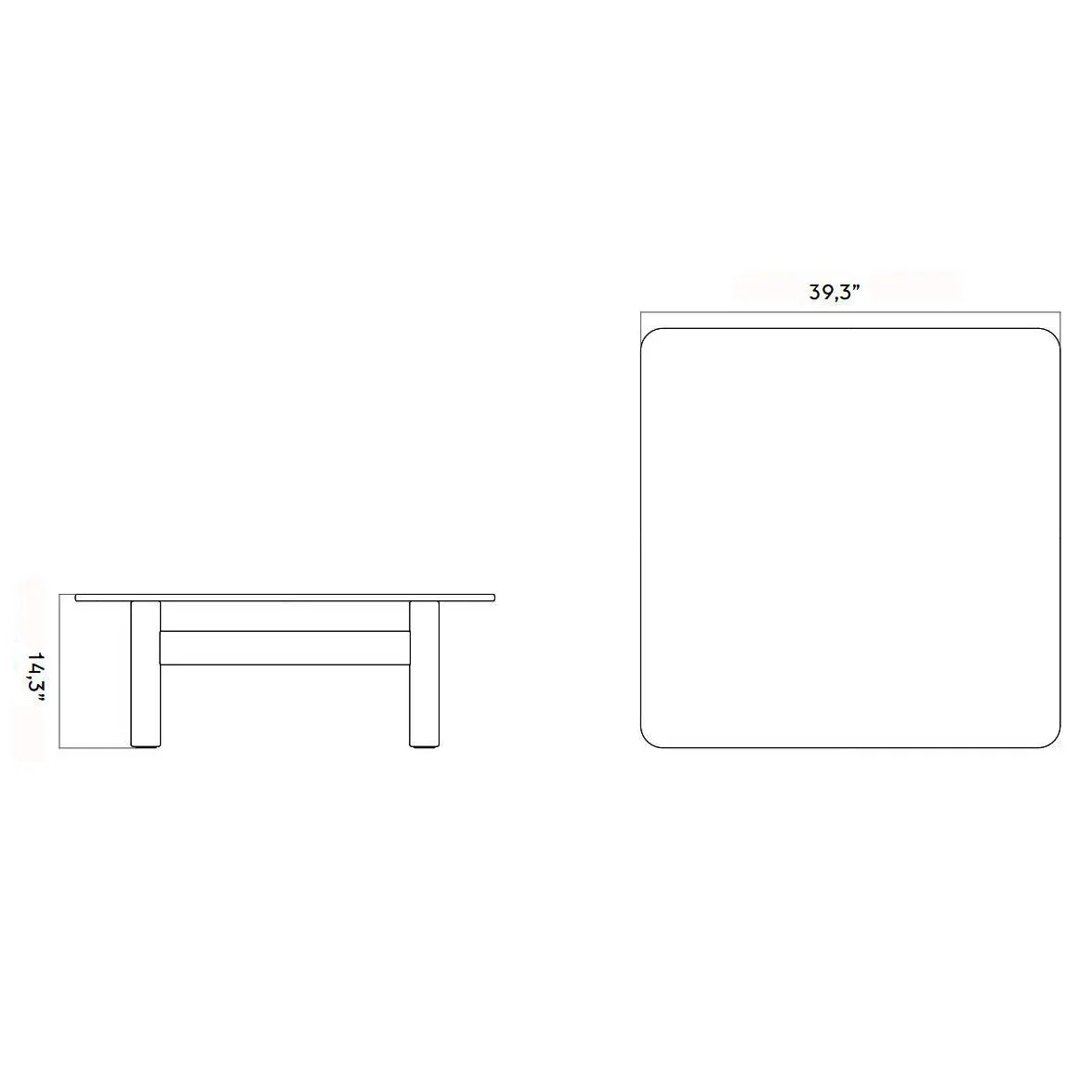 Brasilia Lounge Table