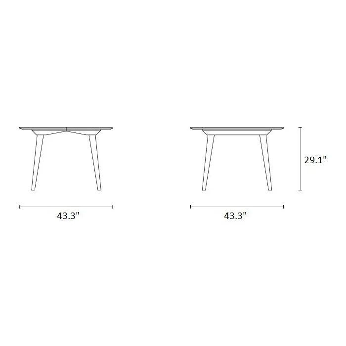Bridge Extendable Dining Table