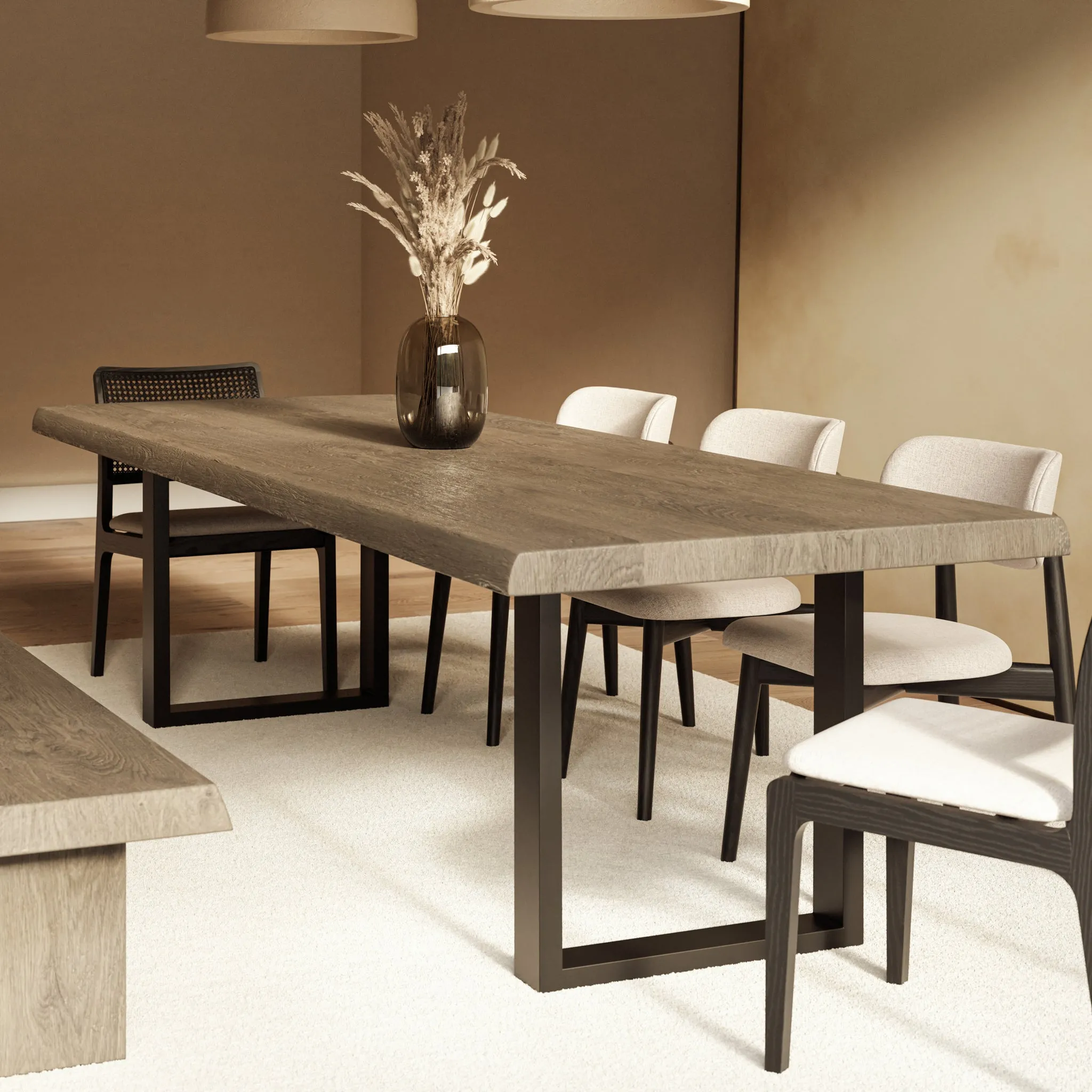 Brooks Dining Table - U Base