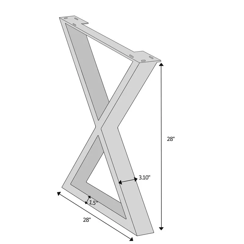 Brooks Dining Table - X Base