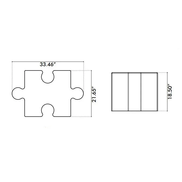 BuzziPuzzle Pouf
