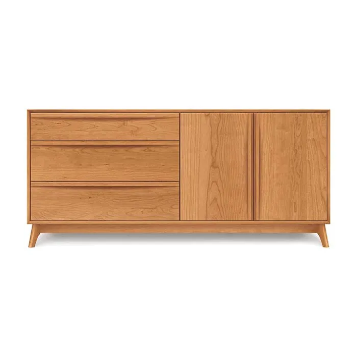 Catalina 3 Drawer On Left, 2 Door On Right Dresser