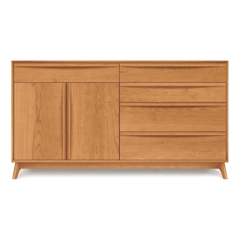 Catalina 4 Drawer On Right, 1 Drawer Over 2 Door On Left Buffet