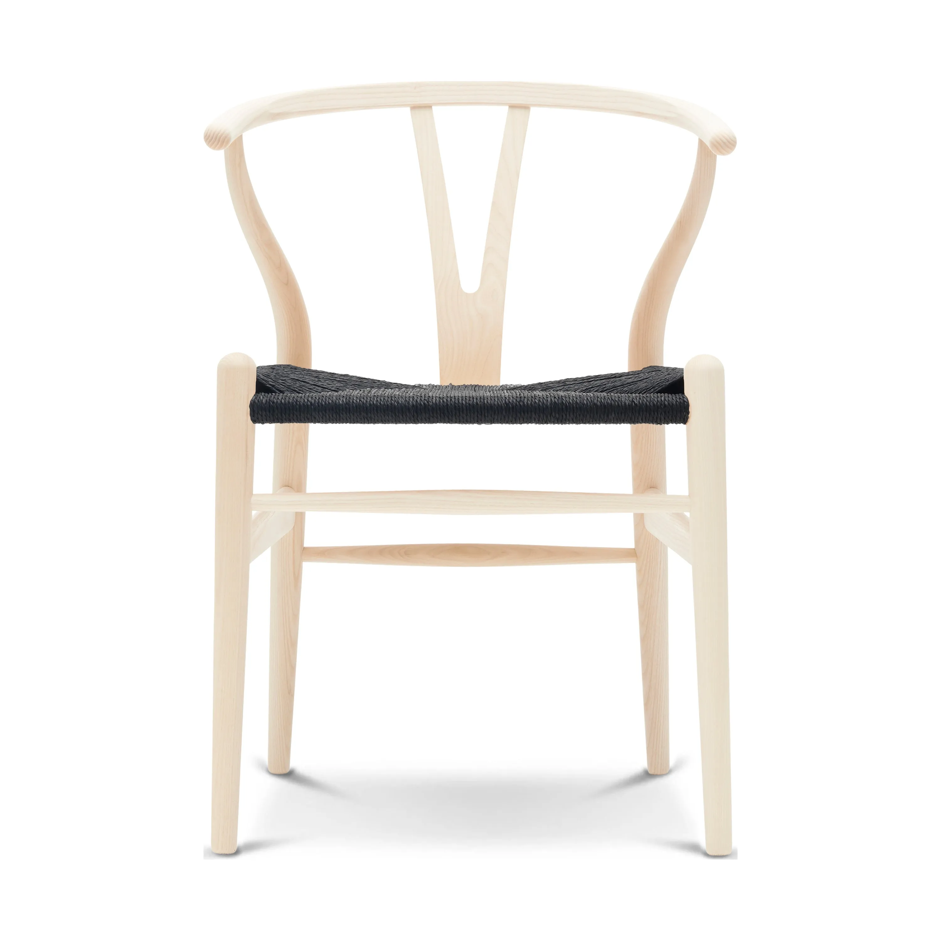 CH24 Wishbone Chair with Black Paper Cord