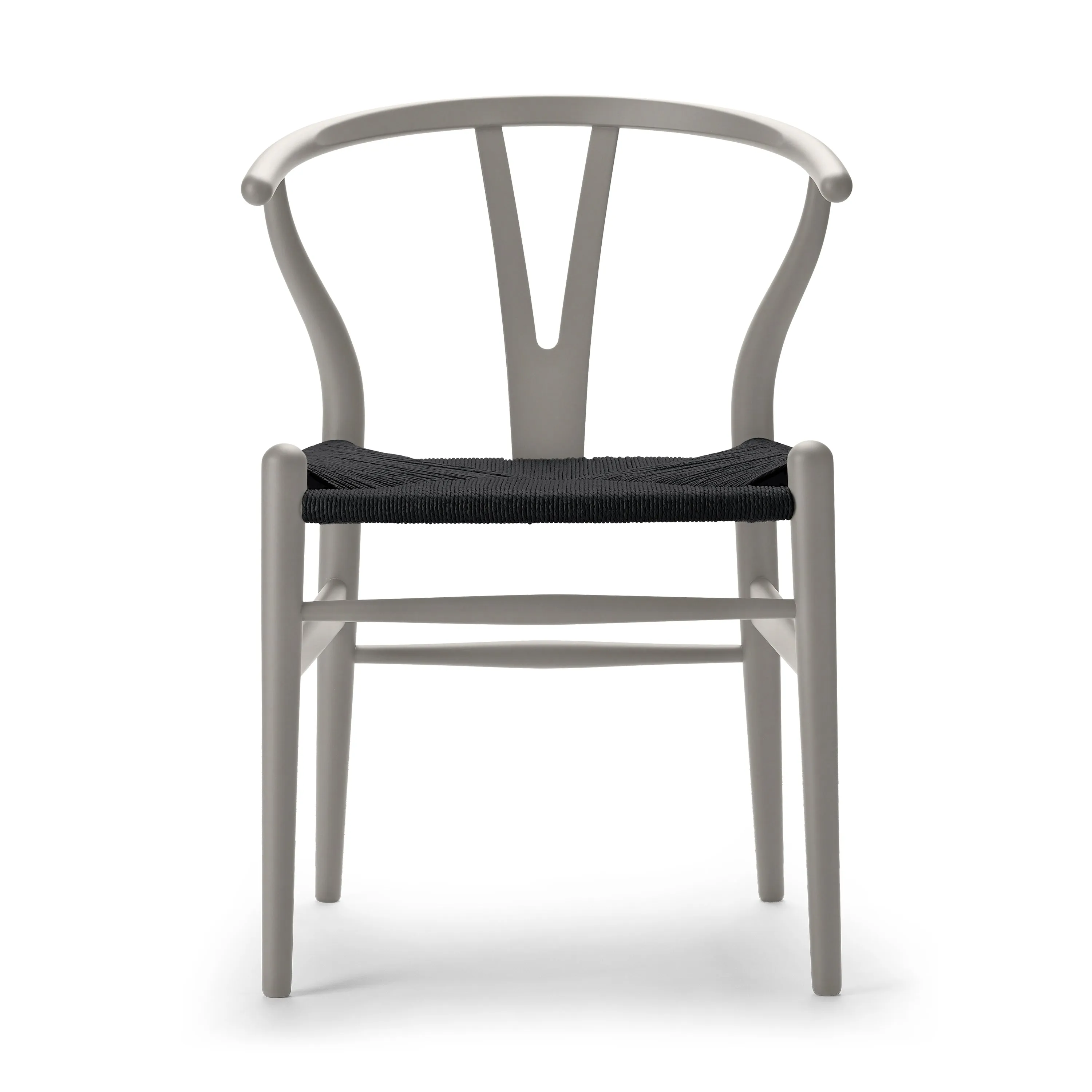 CH24 Wishbone Chair with Black Paper Cord