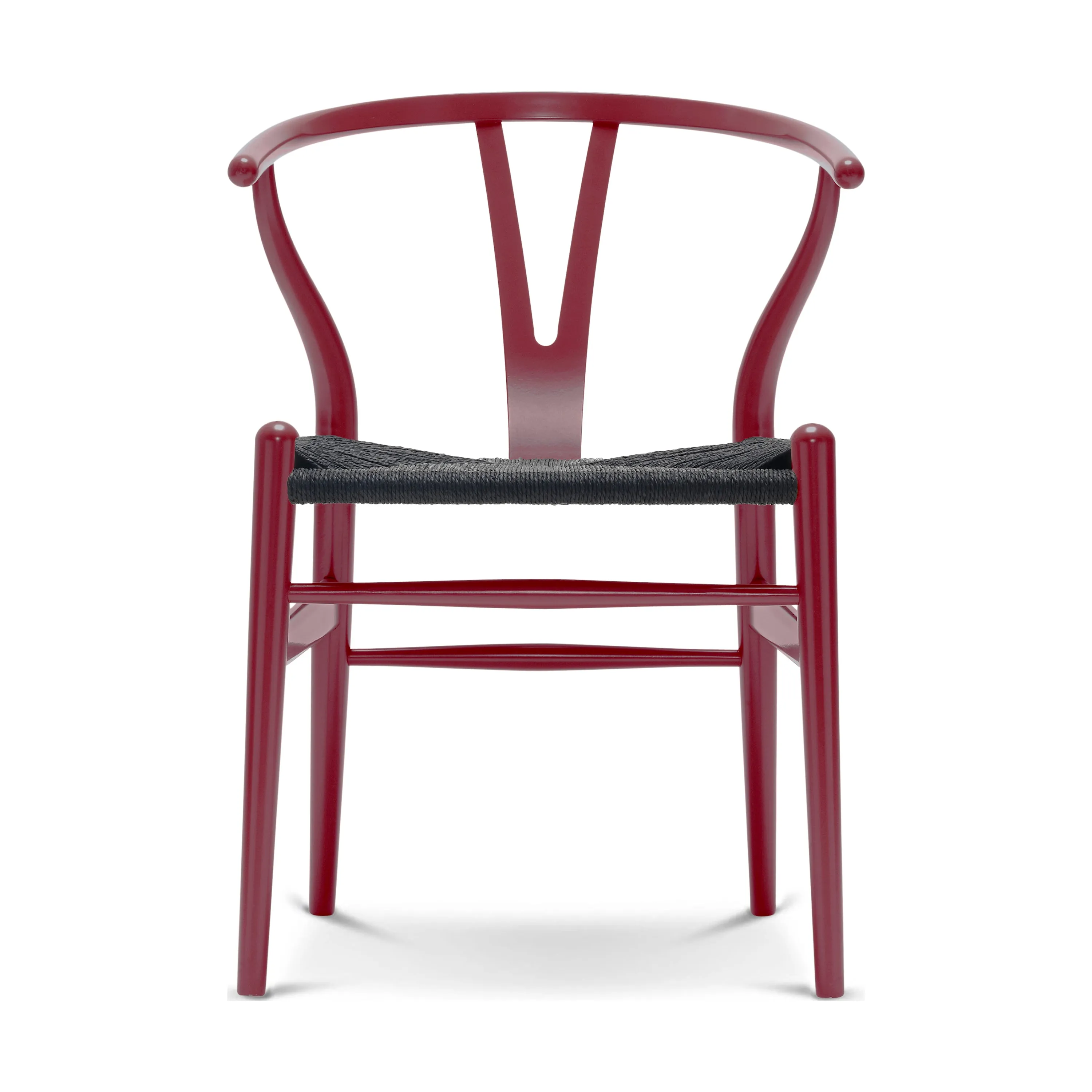 CH24 Wishbone Chair with Black Paper Cord