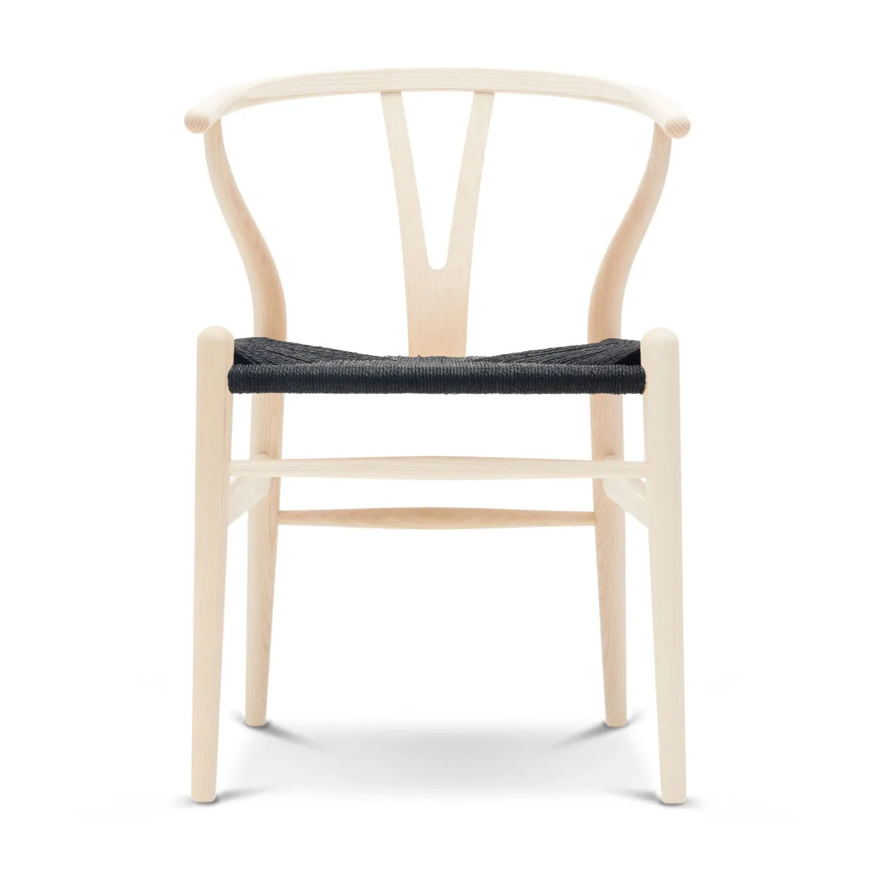 CH24 Wishbone Chair with Black Paper Cord