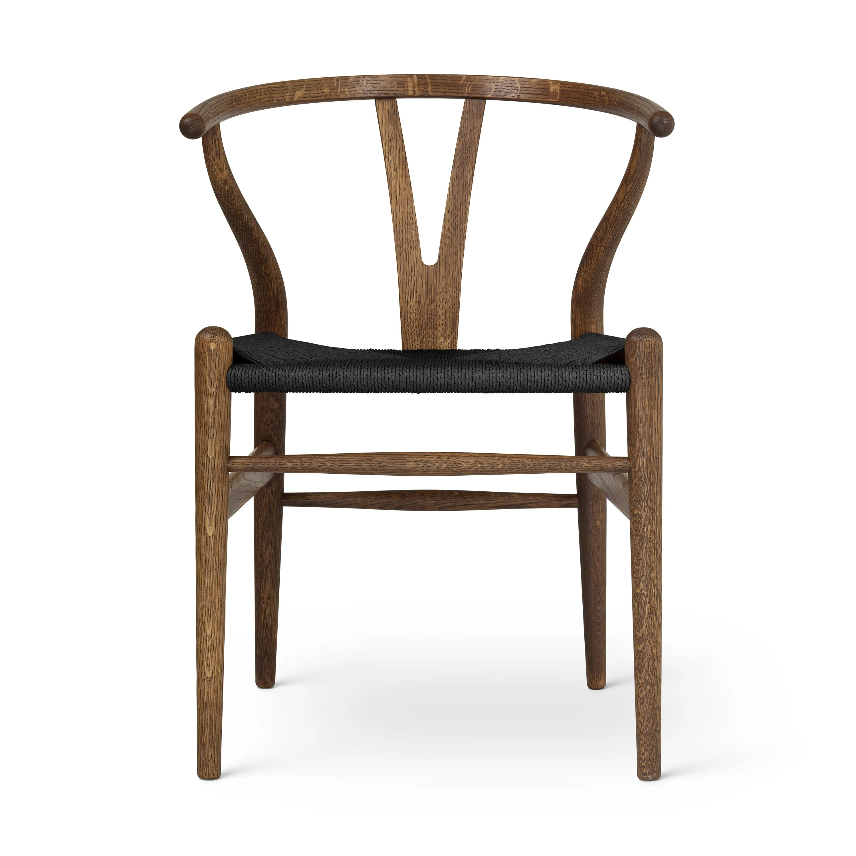 CH24 Wishbone Chair with Black Paper Cord