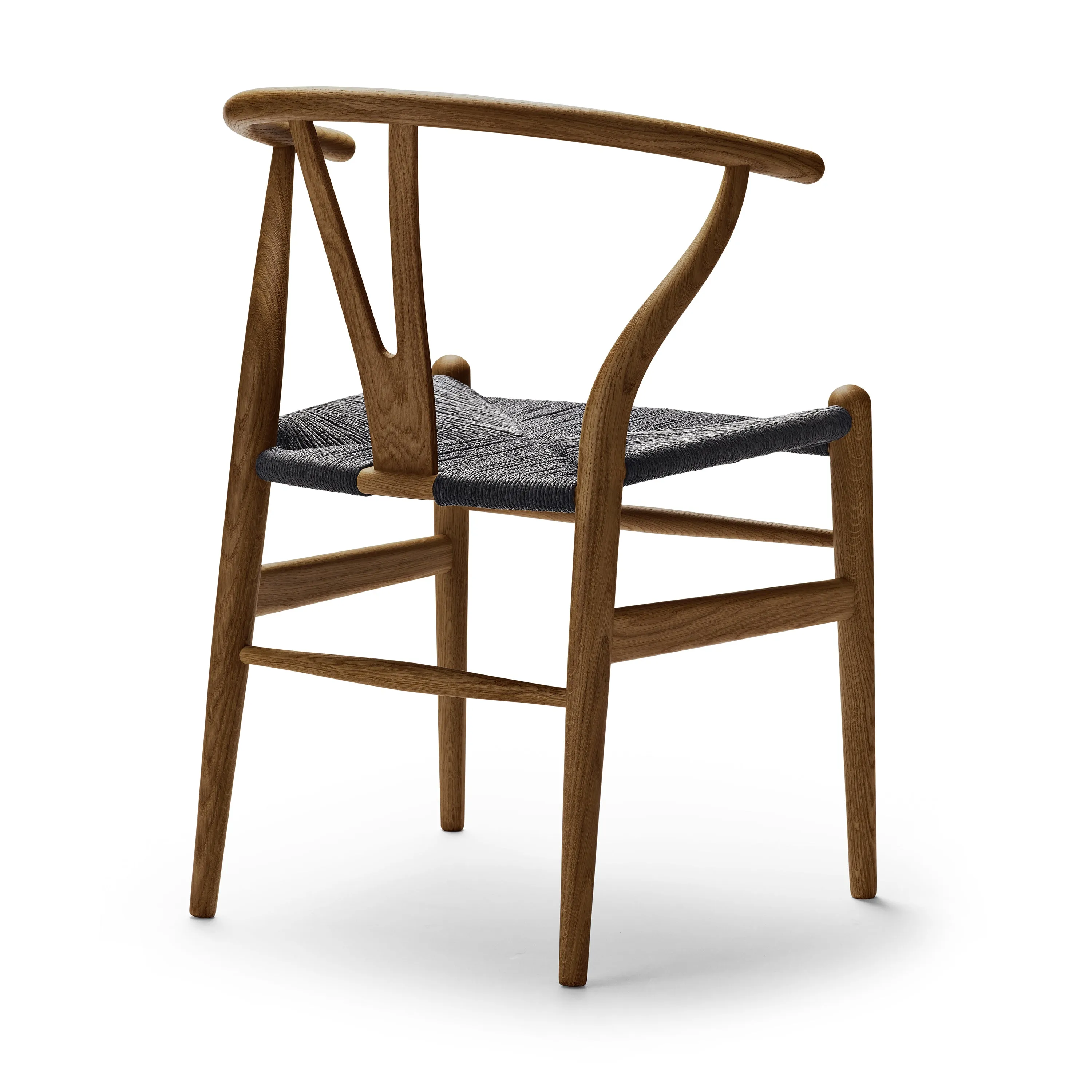 CH24 Wishbone Chair with Black Paper Cord