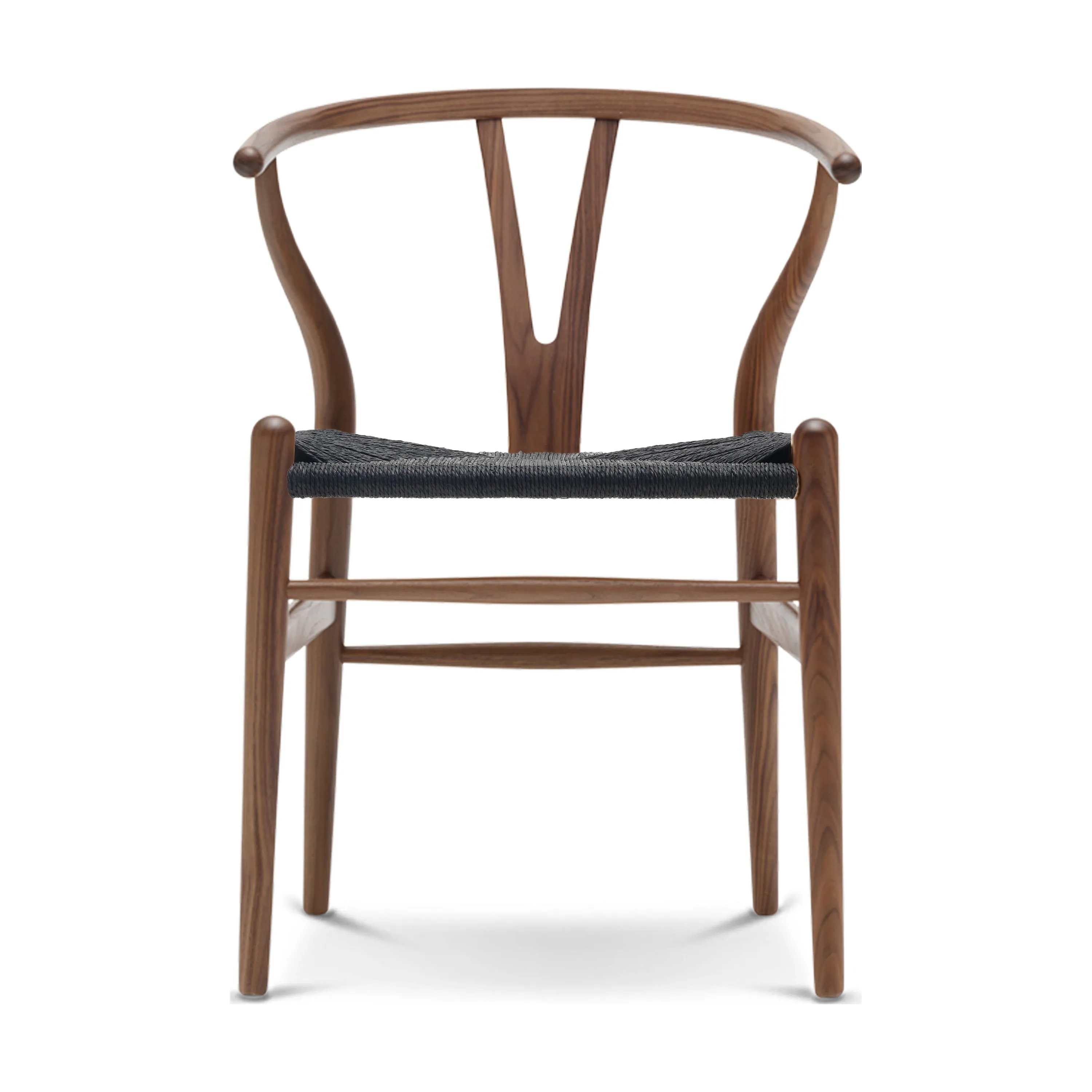 CH24 Wishbone Chair with Black Paper Cord