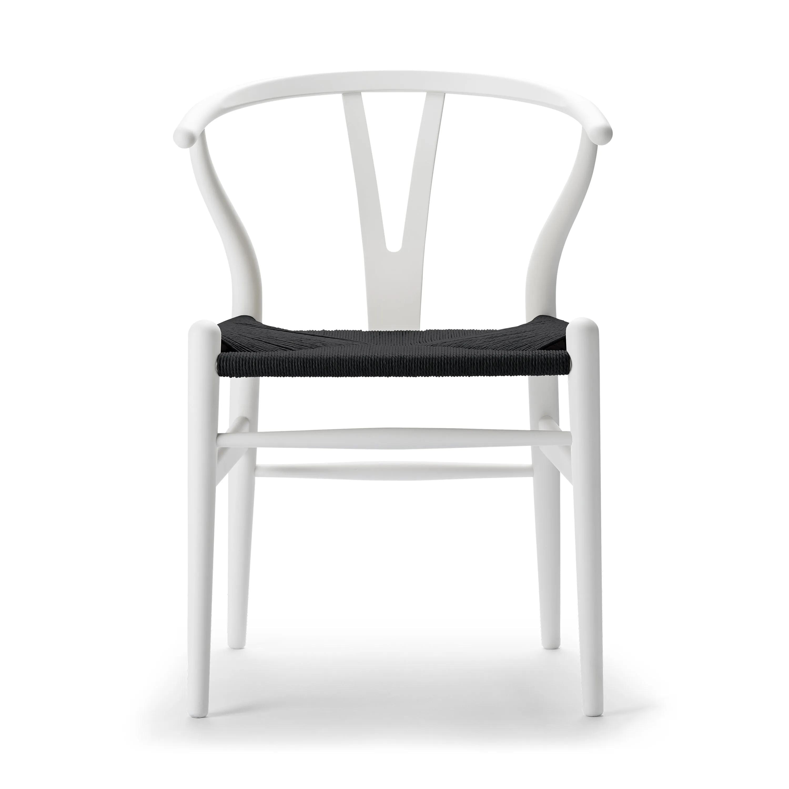 CH24 Wishbone Chair with Black Paper Cord