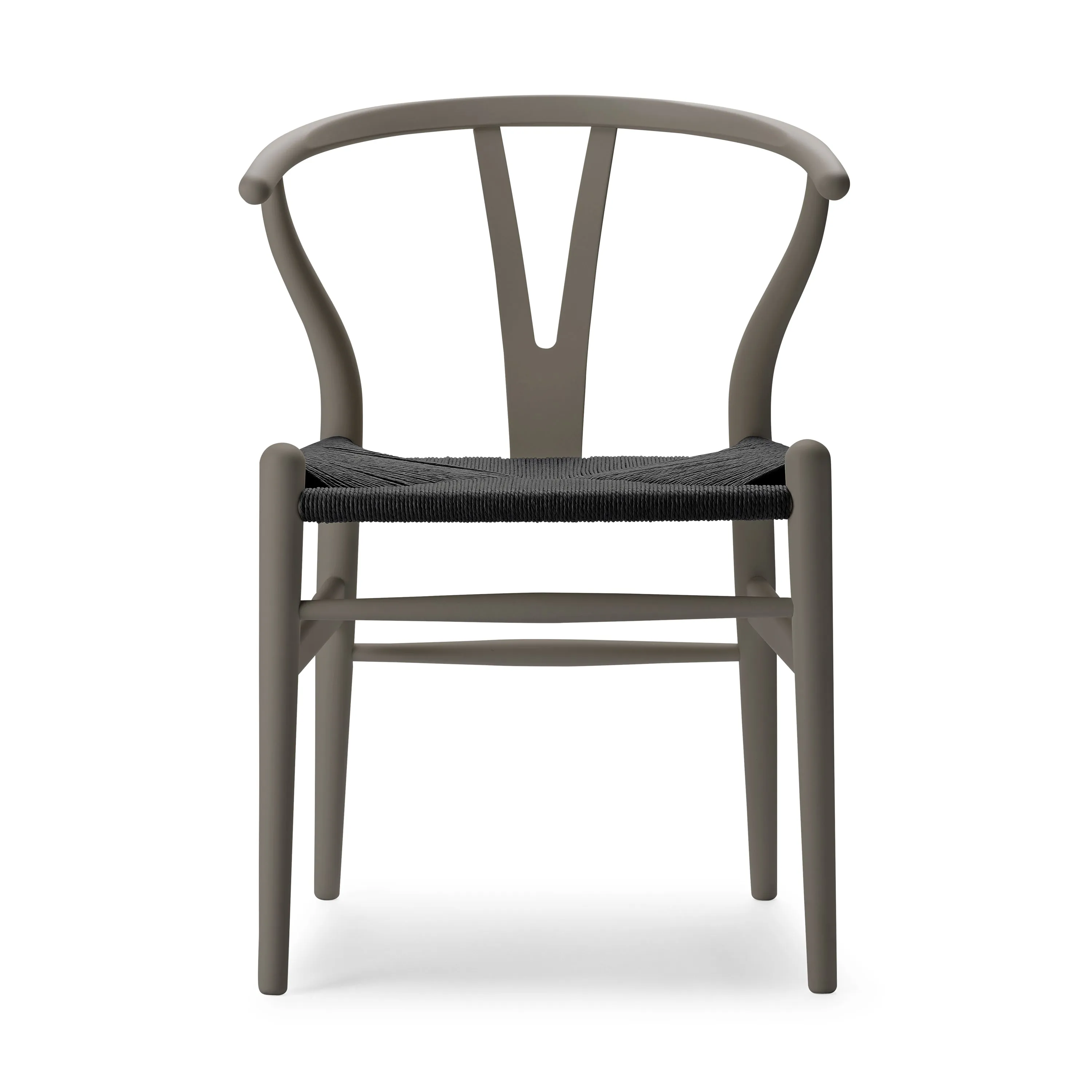 CH24 Wishbone Chair with Black Paper Cord