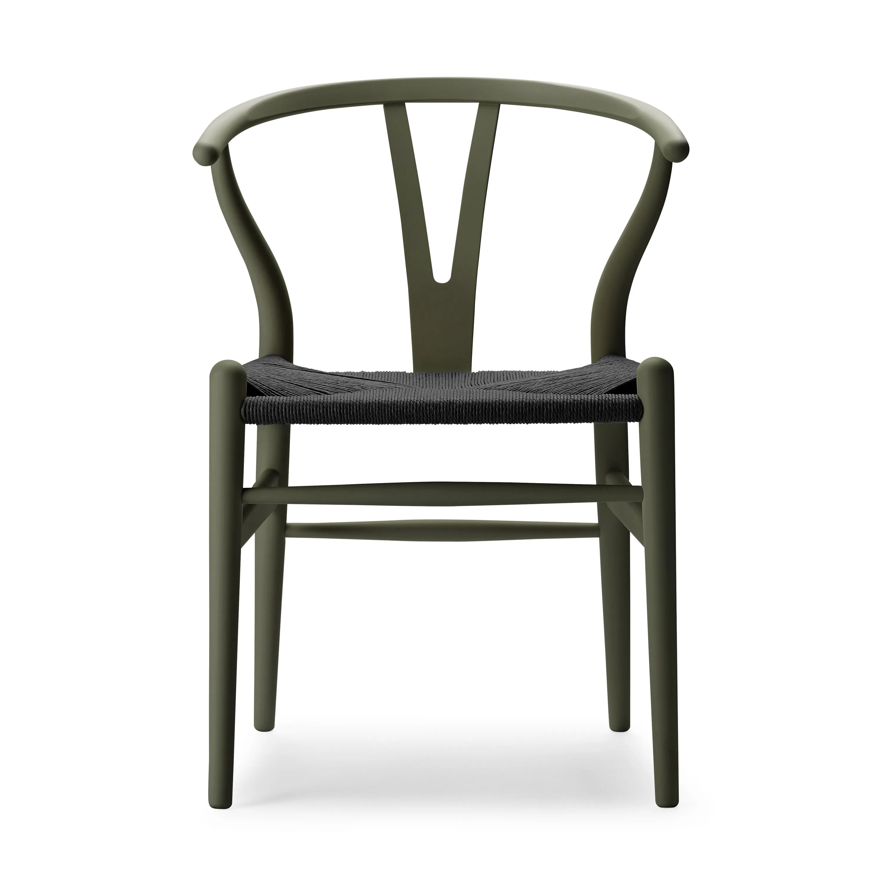 CH24 Wishbone Chair with Black Paper Cord