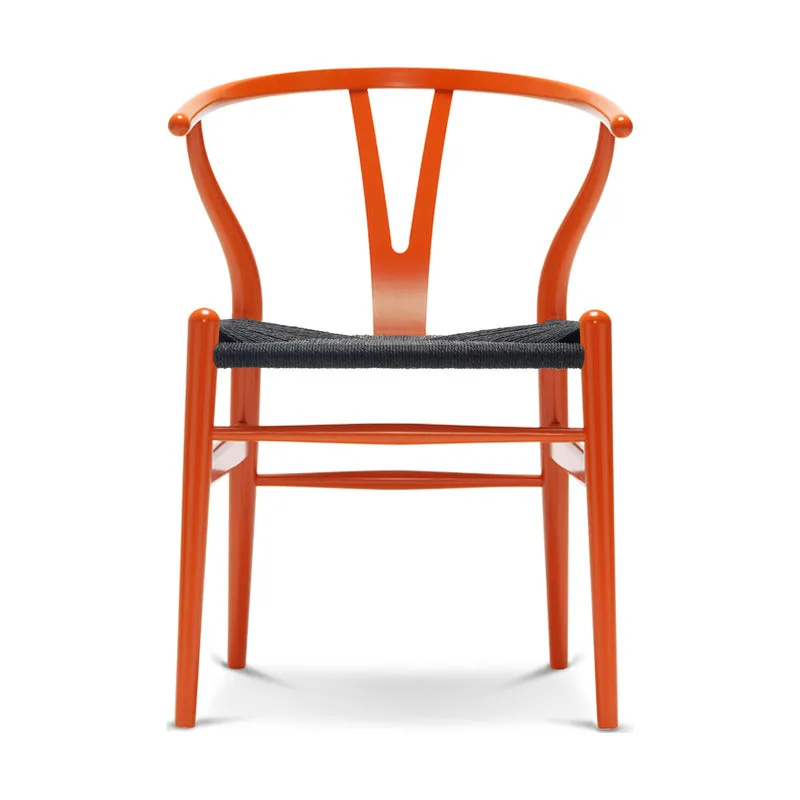 CH24 Wishbone Chair with Black Paper Cord