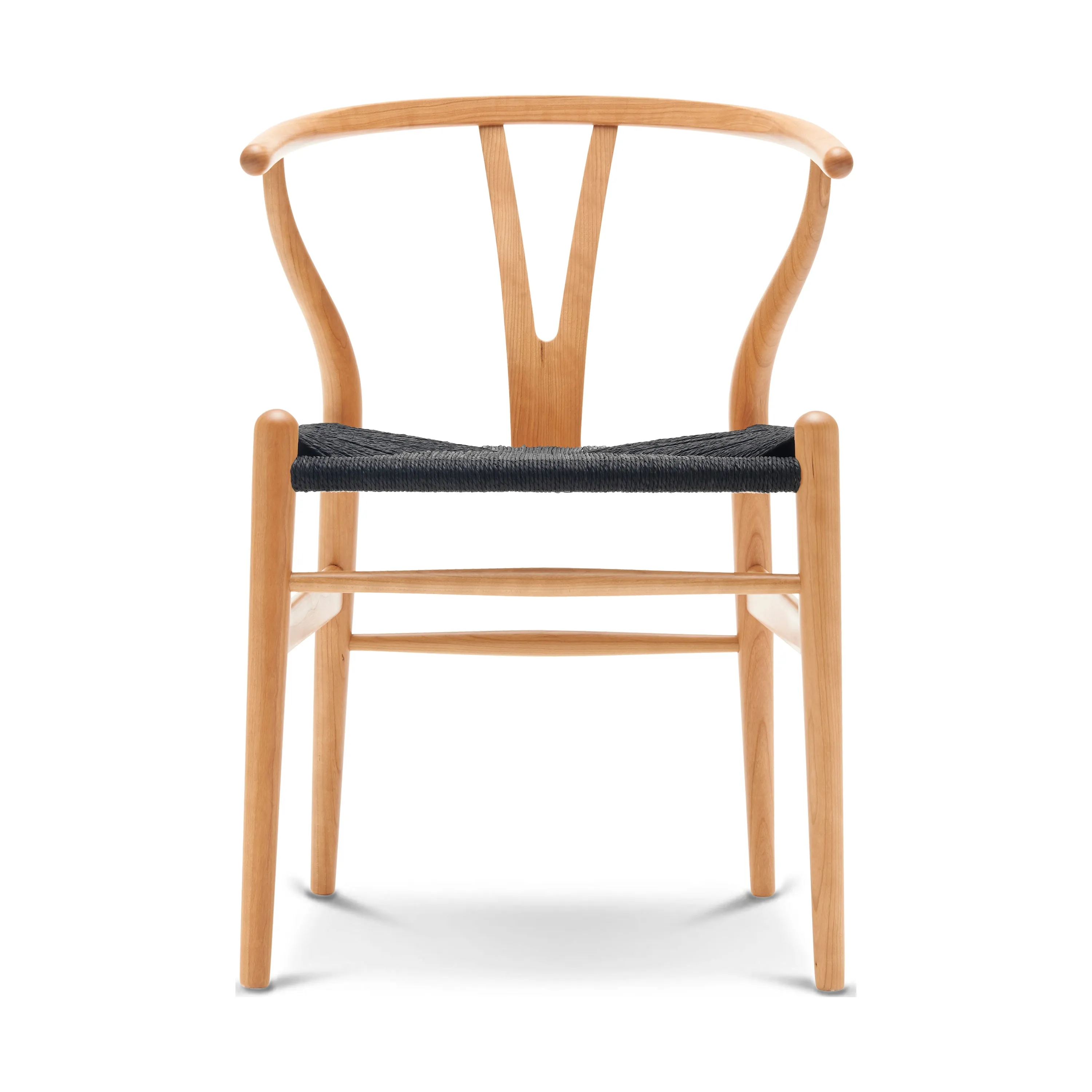 CH24 Wishbone Chair with Black Paper Cord