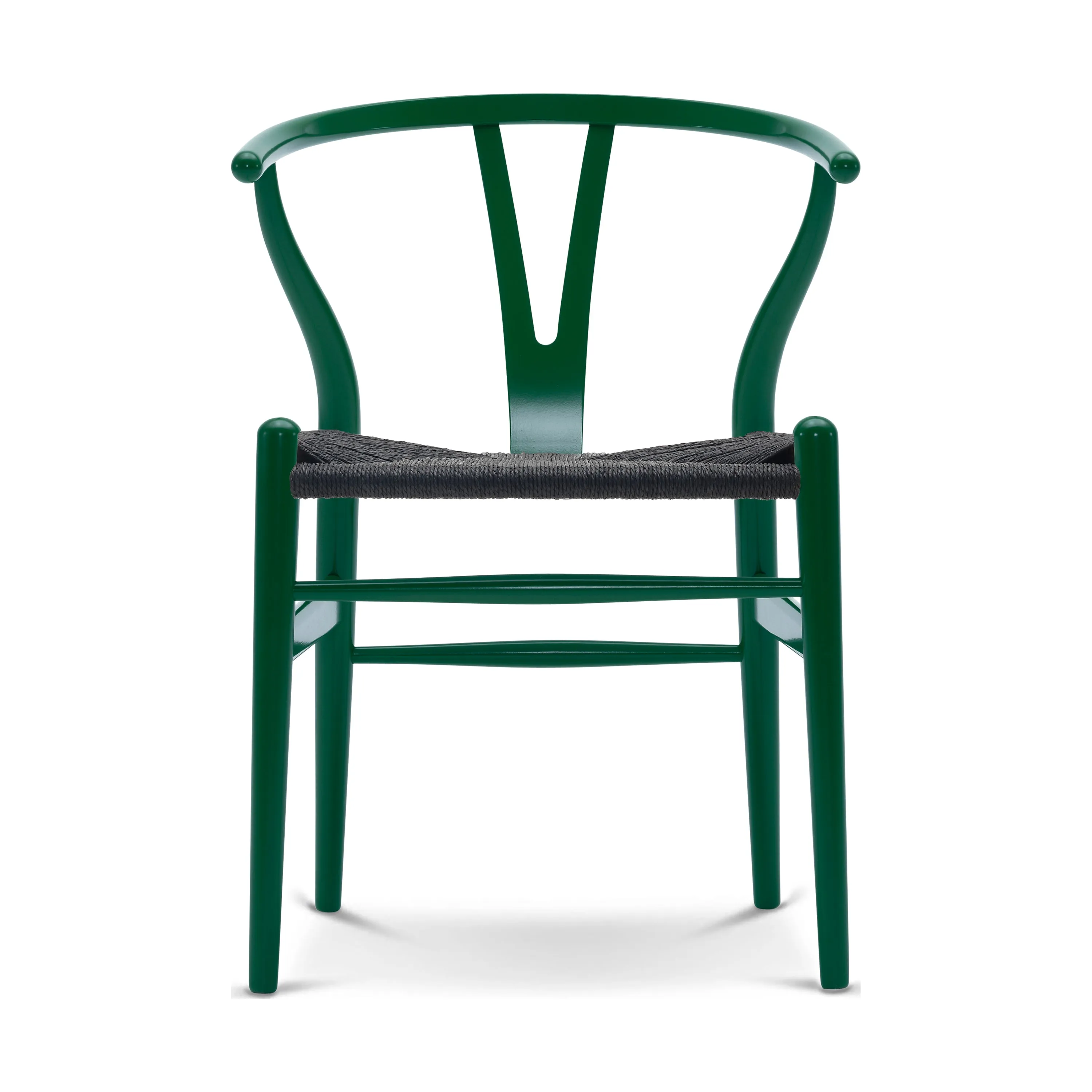 CH24 Wishbone Chair with Black Paper Cord