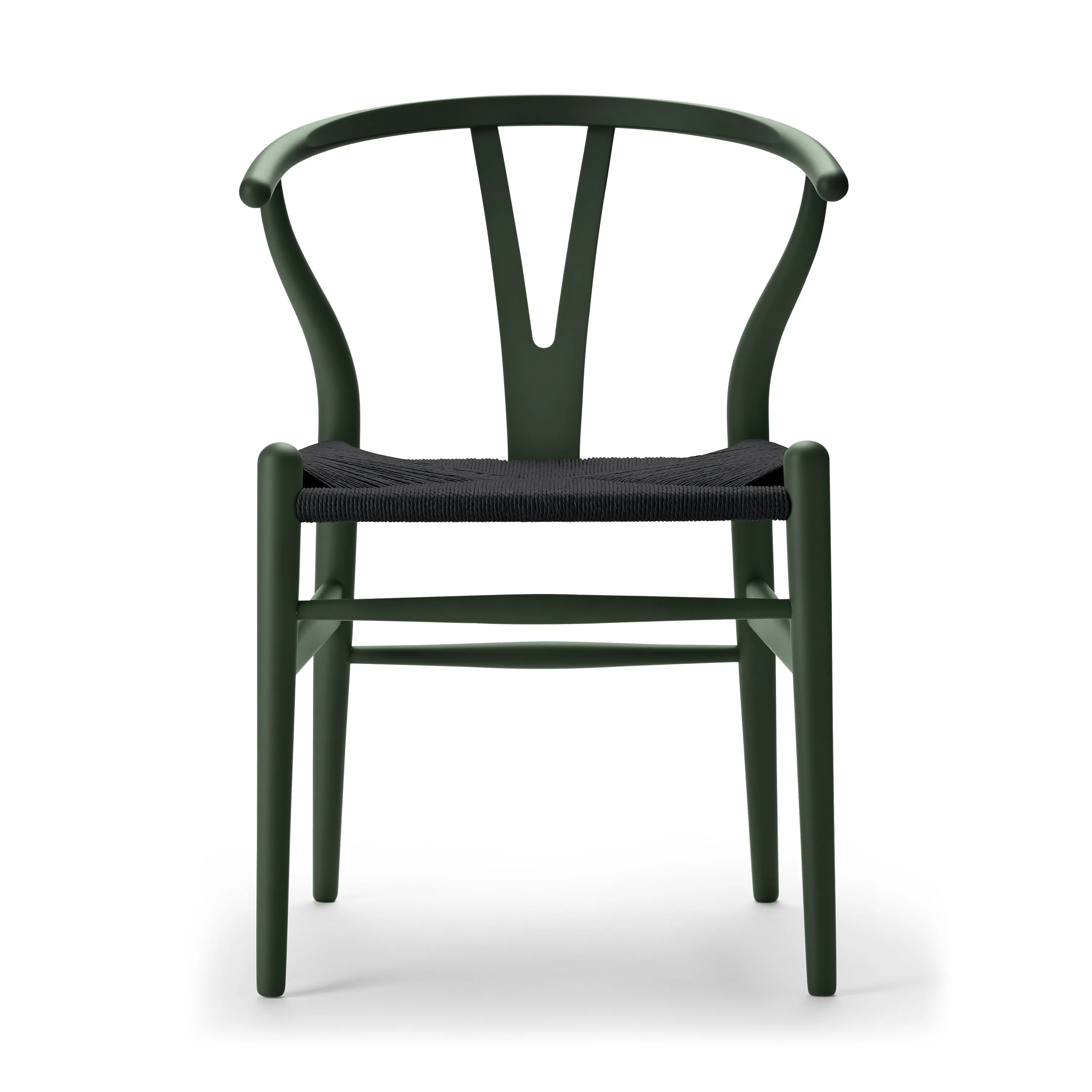 CH24 Wishbone Chair with Black Paper Cord