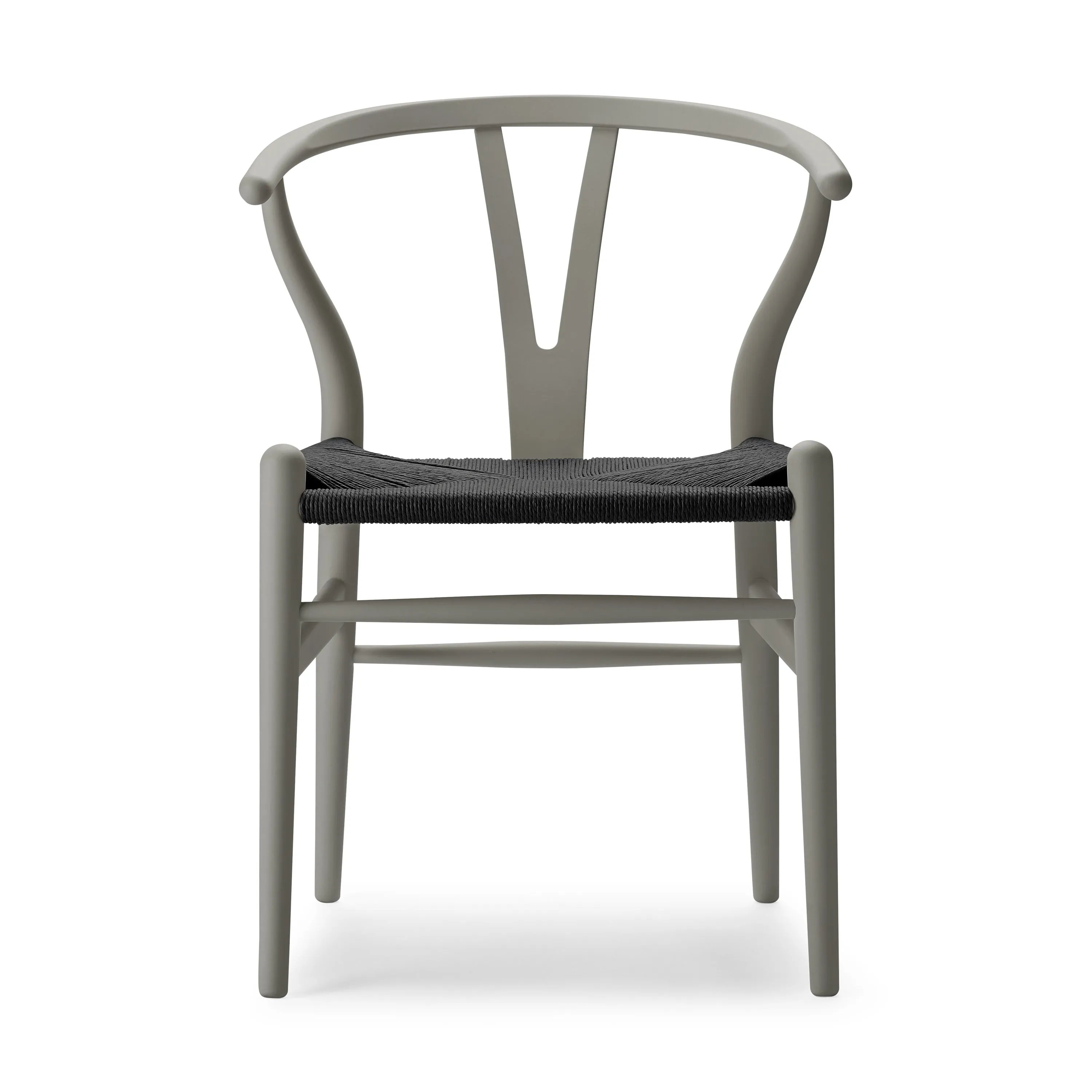 CH24 Wishbone Chair with Black Paper Cord