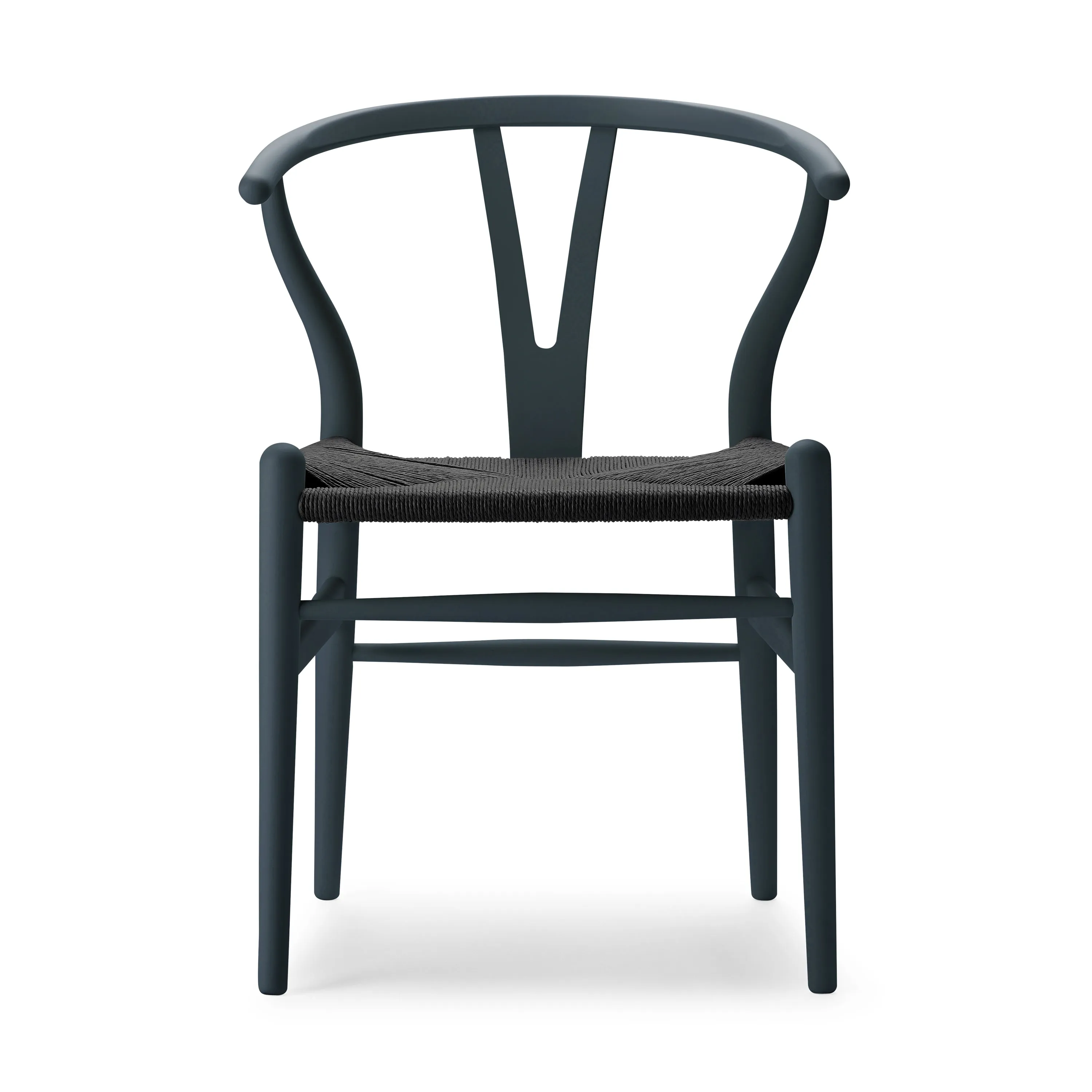 CH24 Wishbone Chair with Black Paper Cord
