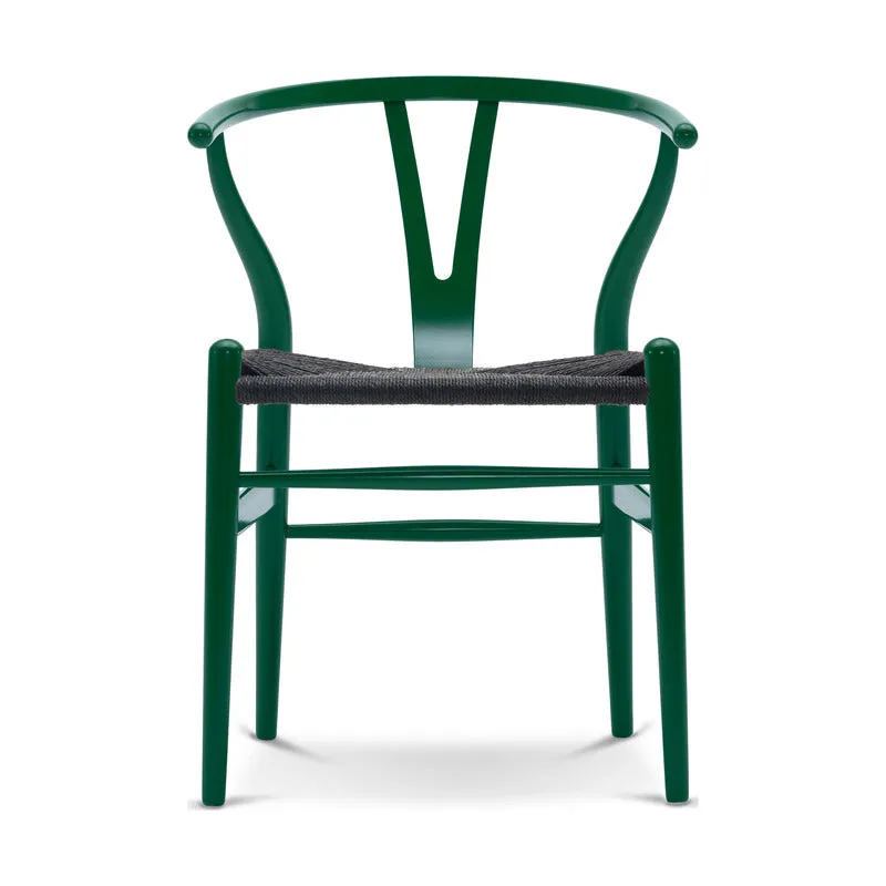CH24 Wishbone Chair with Black Paper Cord